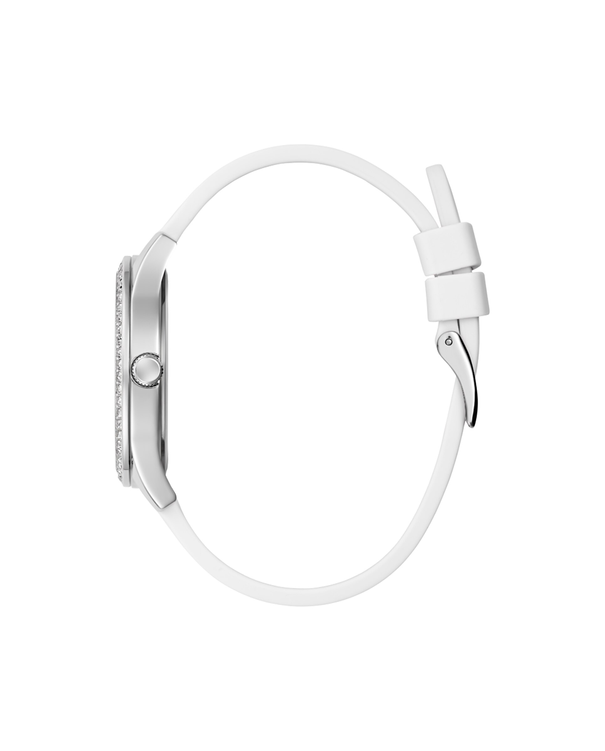 Relógio de Senhora Lady Idol Gw0530l5 de Silicona e Bracelete Branca Branco-2