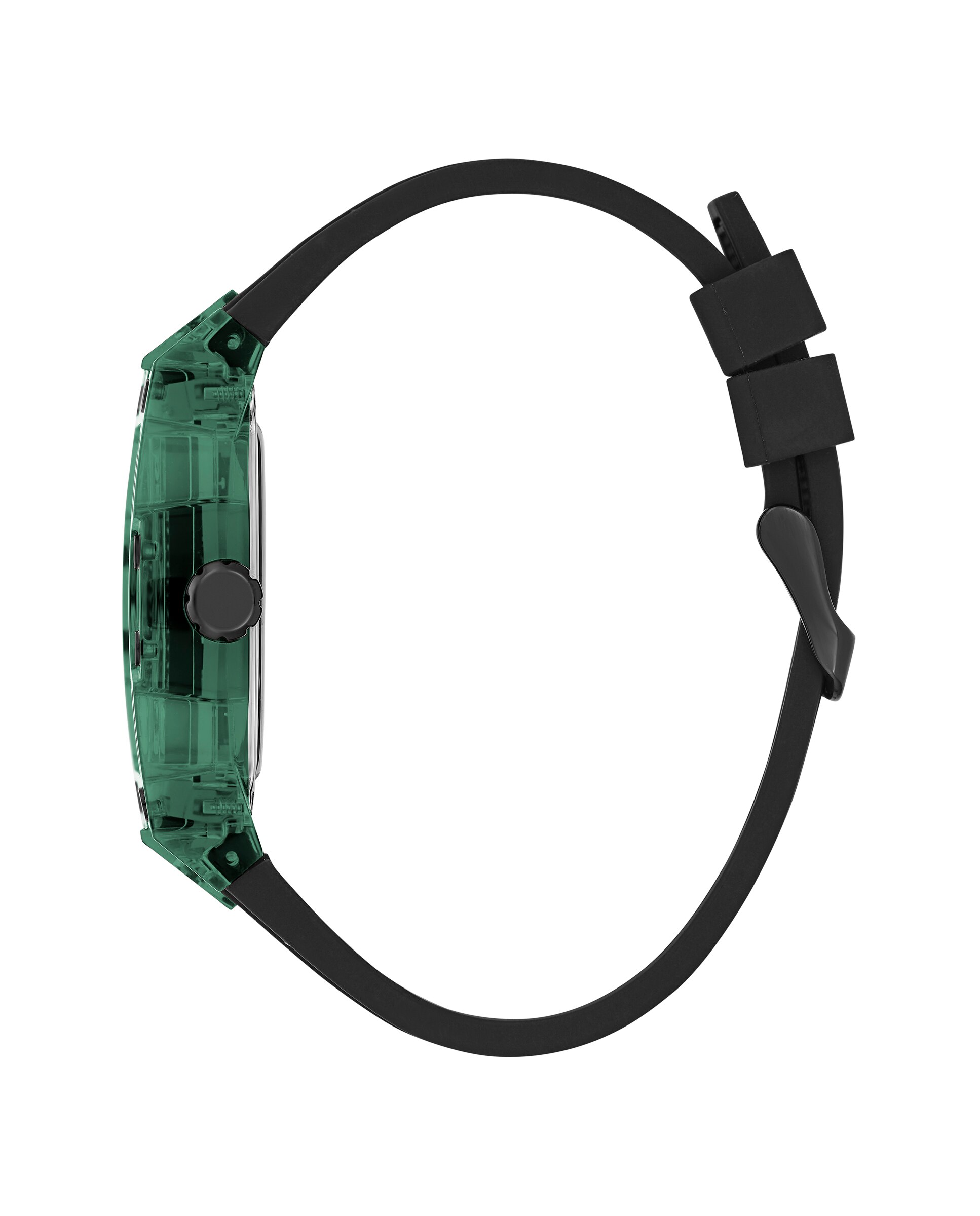 Relógio Phoenix Gw0499g7 de Silicone e Bracelete em Preto Preto-2