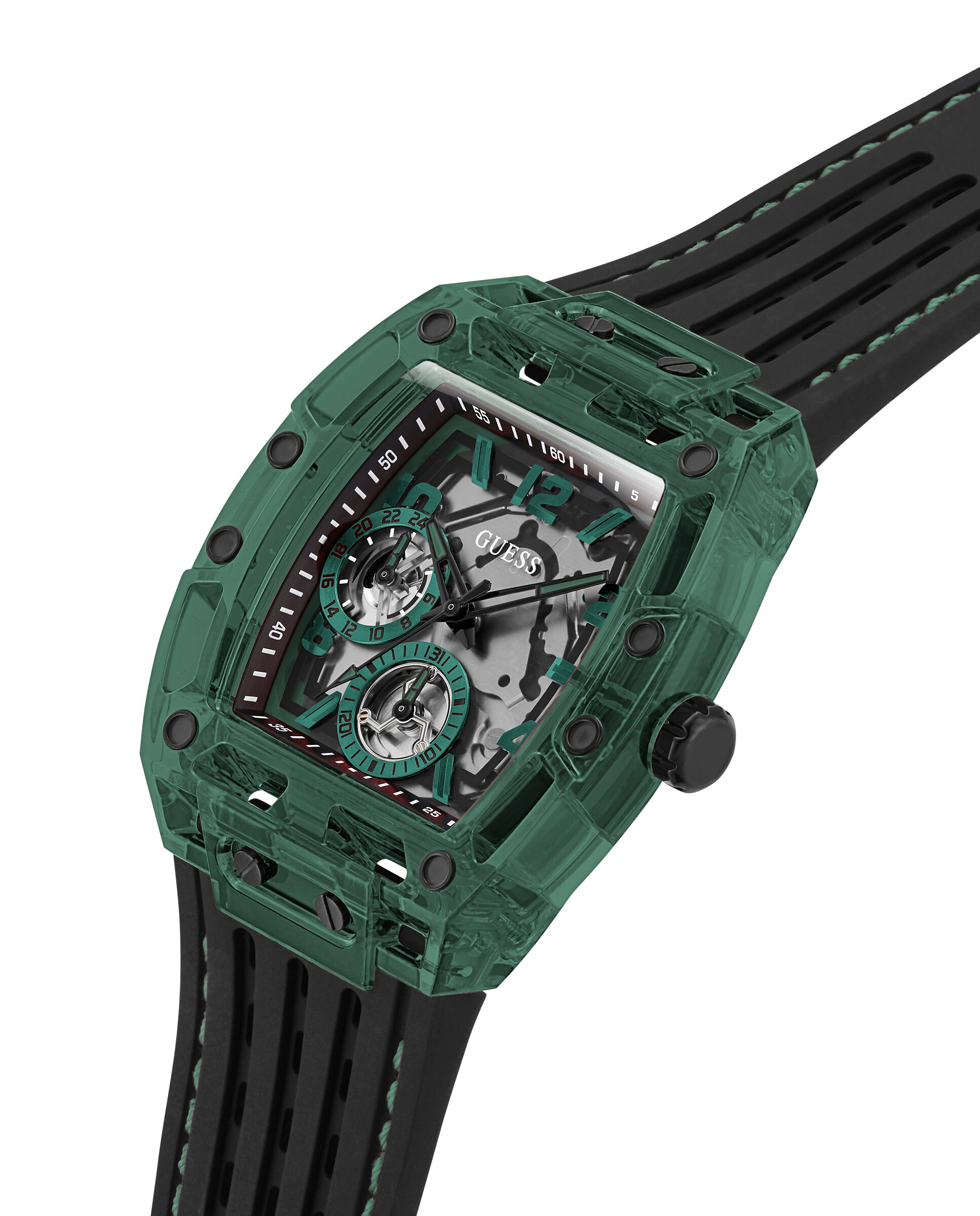 Relógio Phoenix Gw0499g7 de Silicone e Bracelete em Preto Preto-4