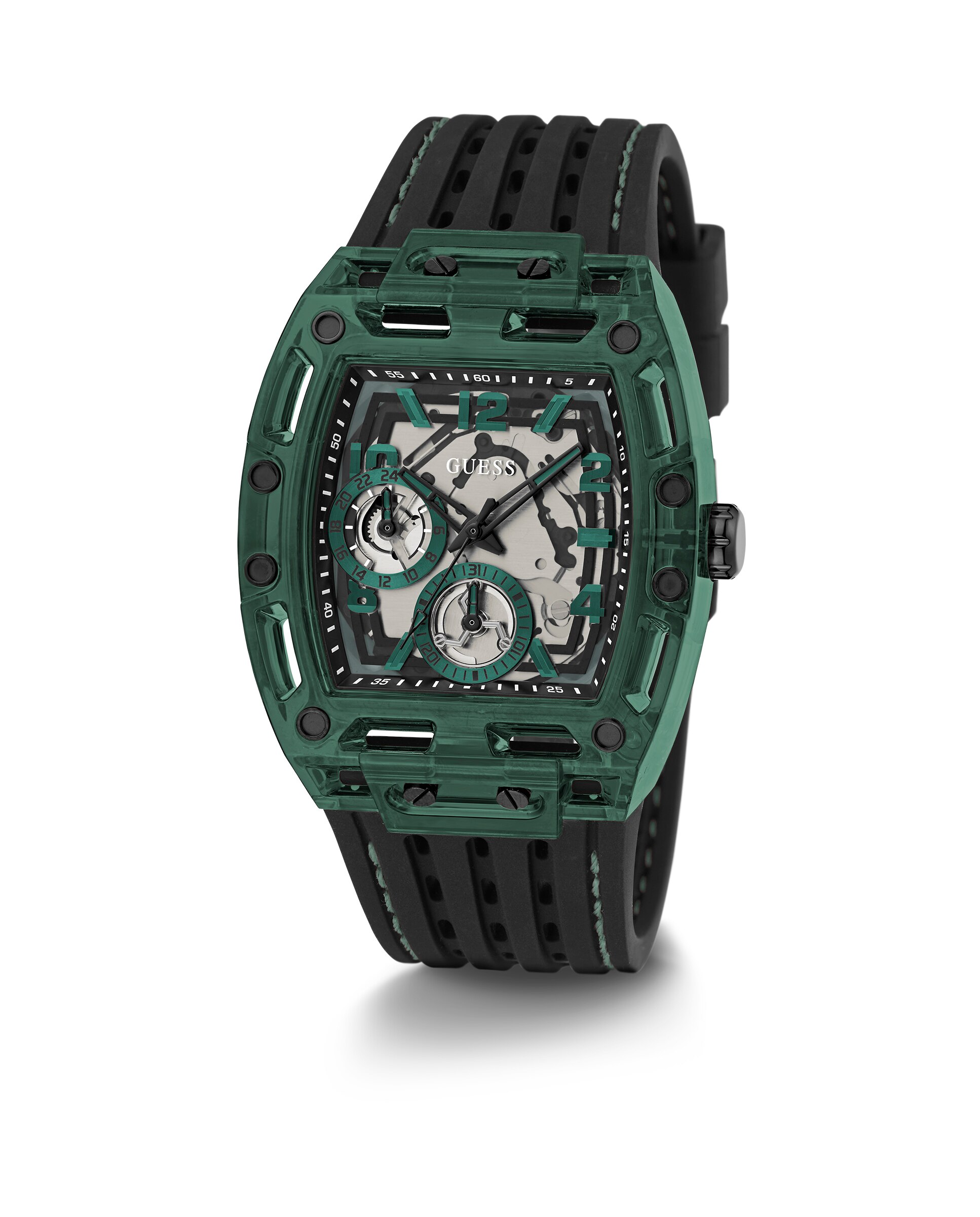 Relógio Phoenix Gw0499g7 de Silicone e Bracelete em Preto Preto-5