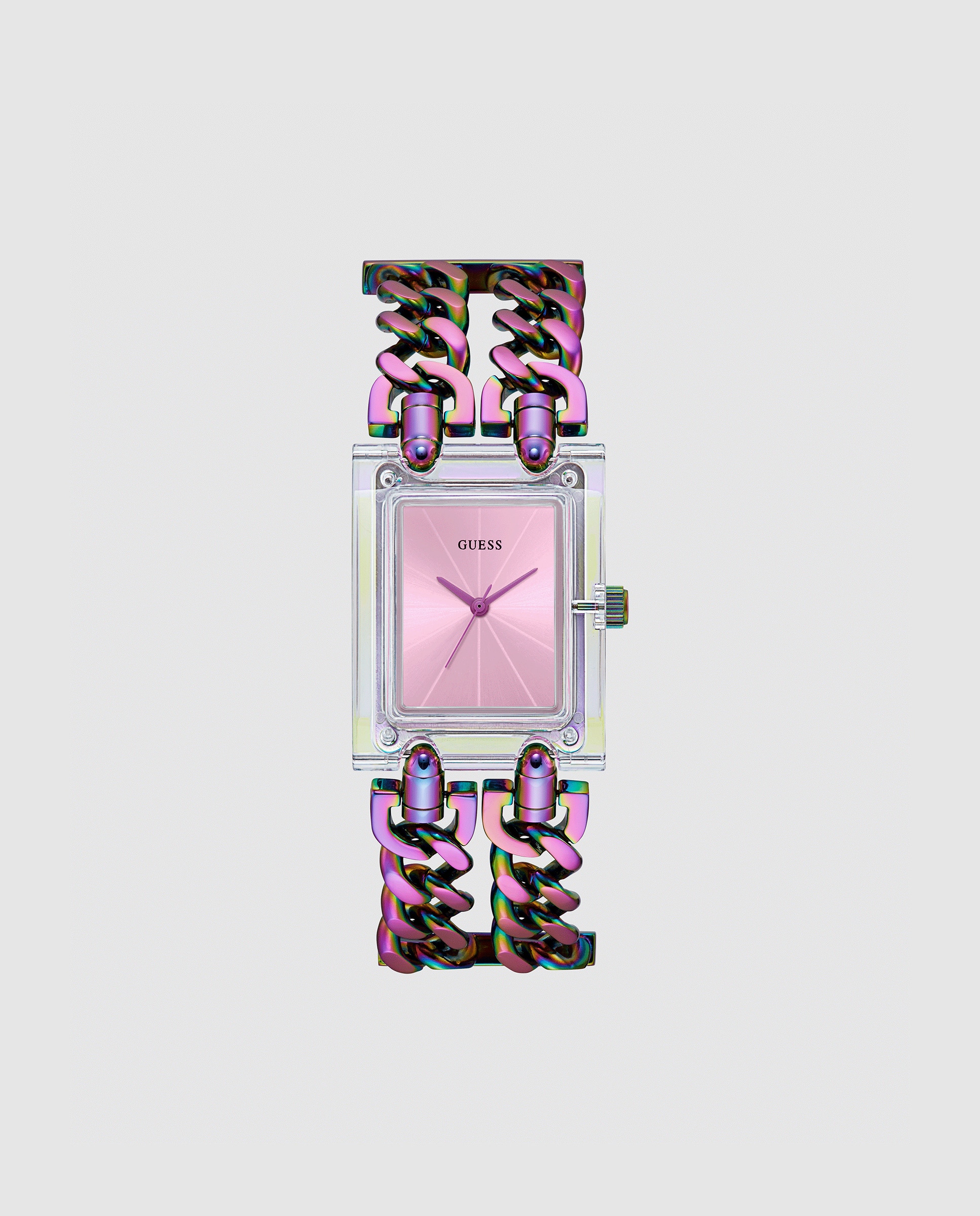 Relógio Mod Heavy Metal Gw0669l2 de Aço e Bracelete Iridescente Roxo-1
