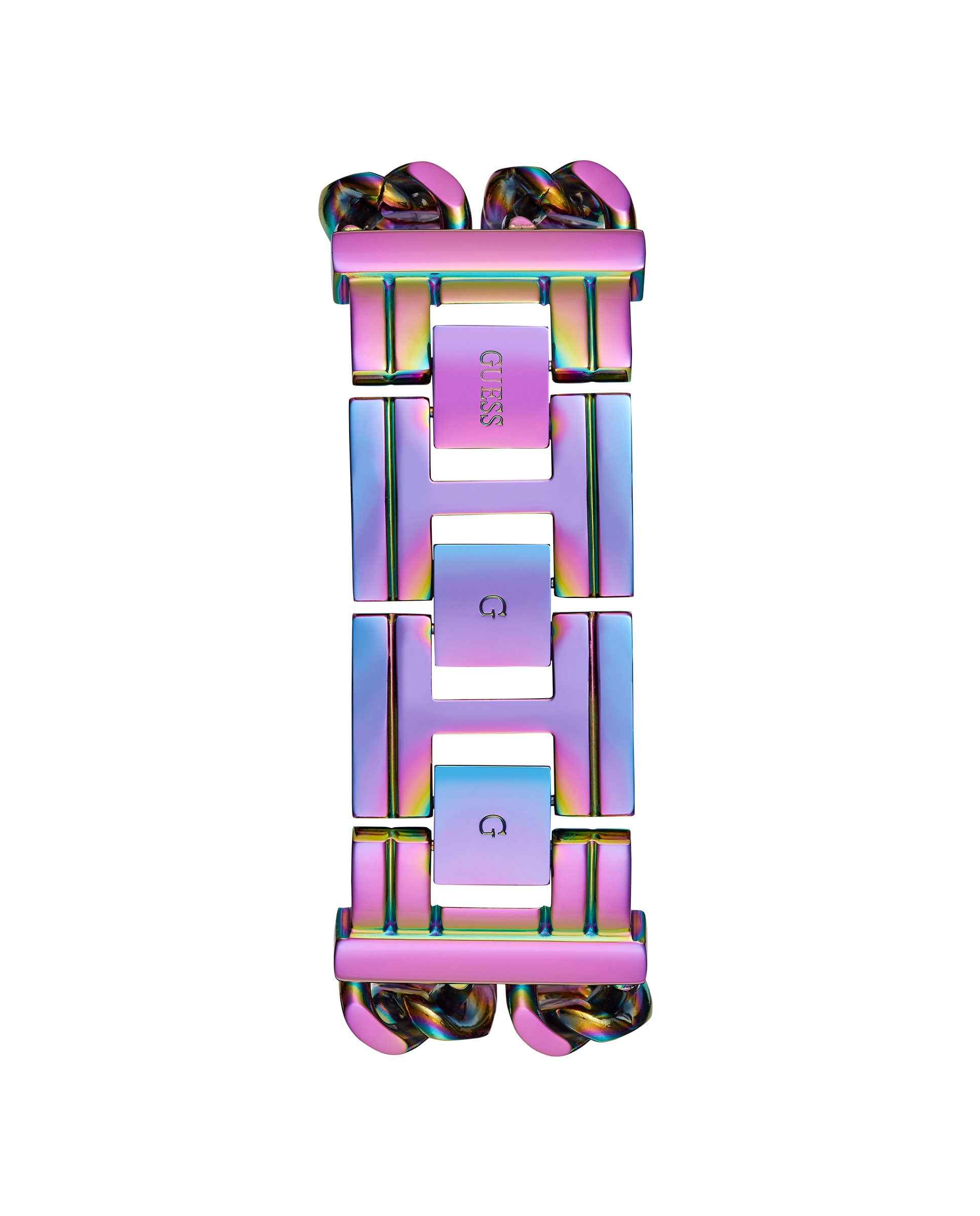 Relógio Mod Heavy Metal Gw0669l2 de Aço e Bracelete Iridescente Roxo-3