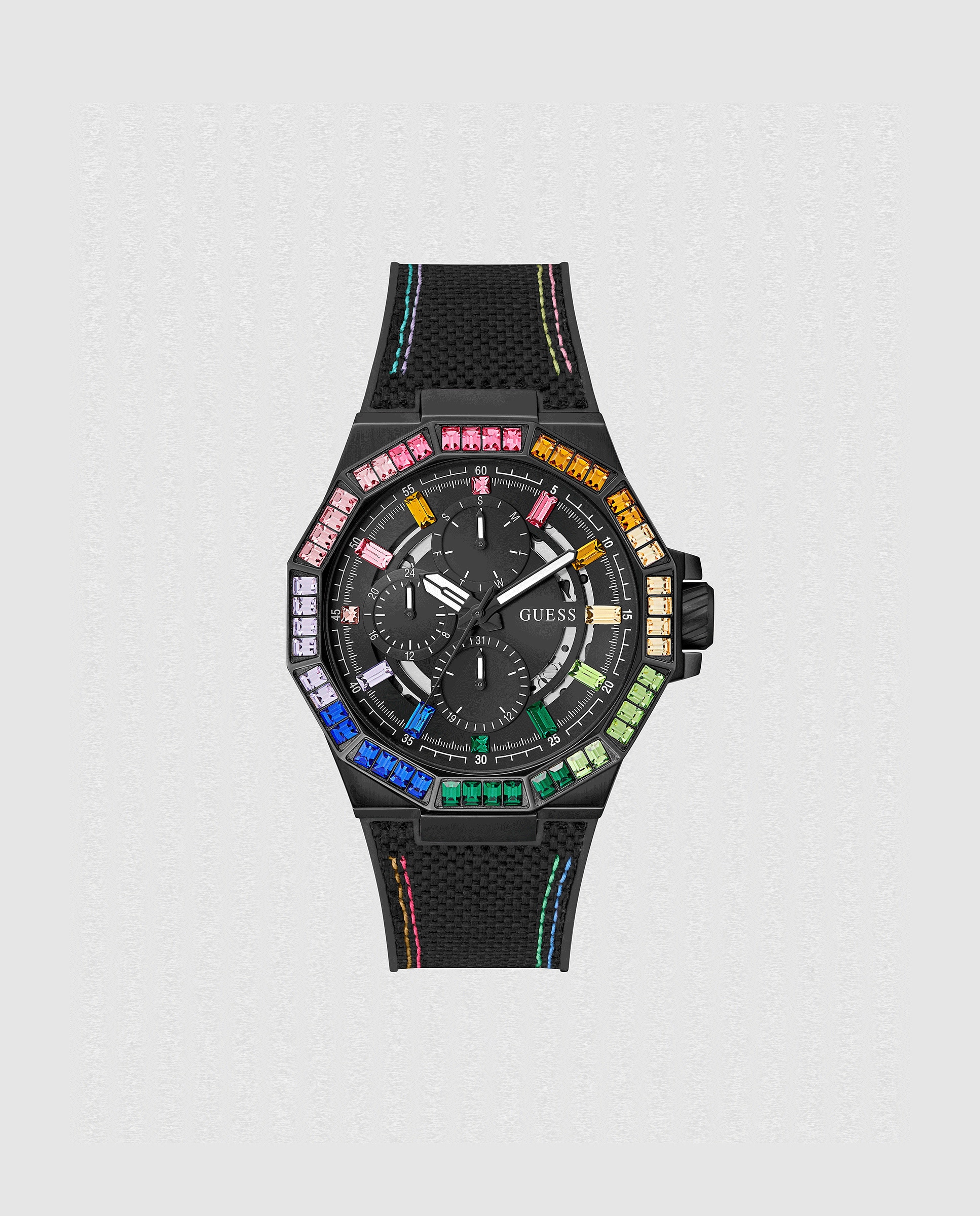 Relógio Energy Gw0701g1 de Silicone e Correia em Preto Preto-1