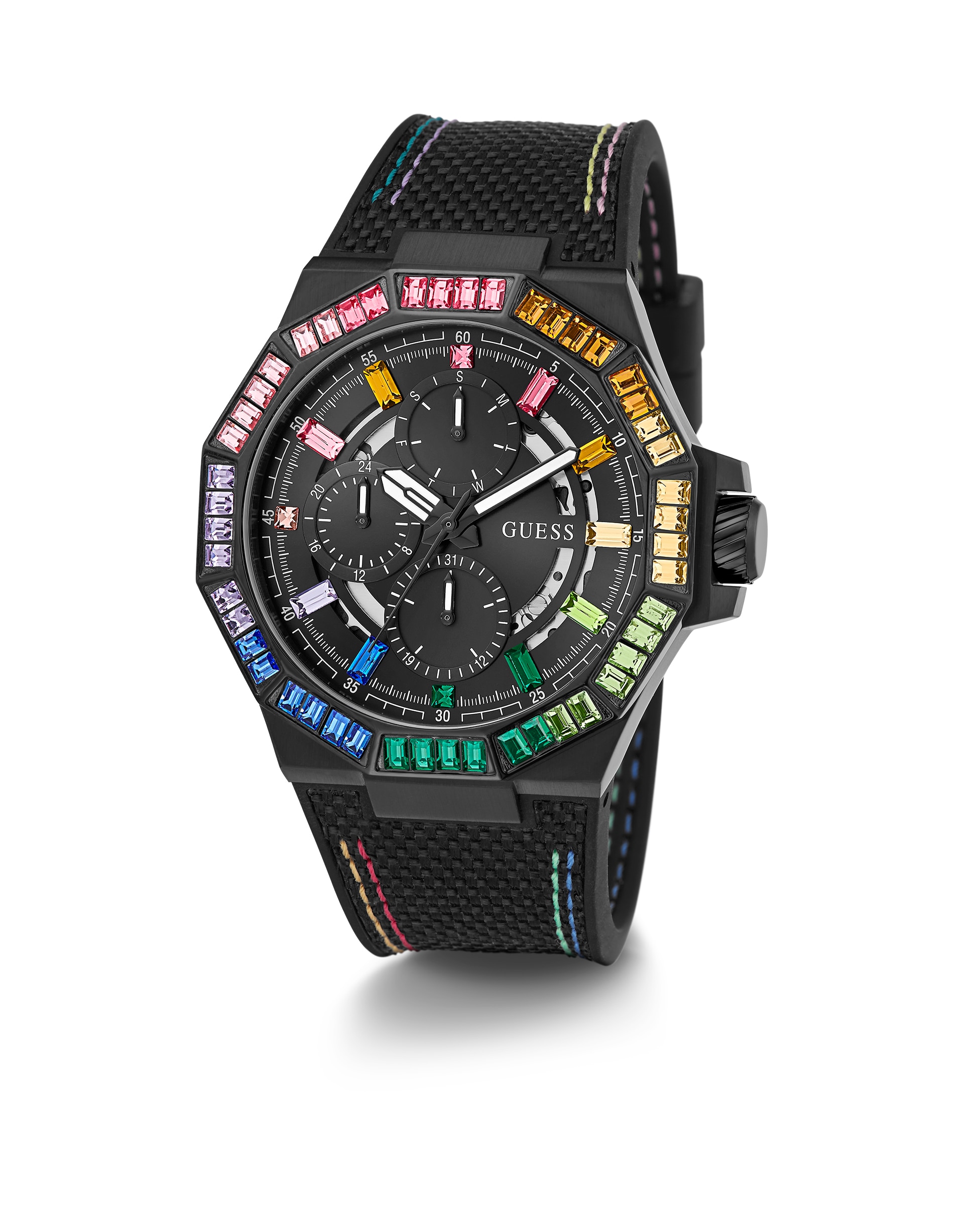 Relógio Energy Gw0701g1 de Silicone e Correia em Preto Preto-5