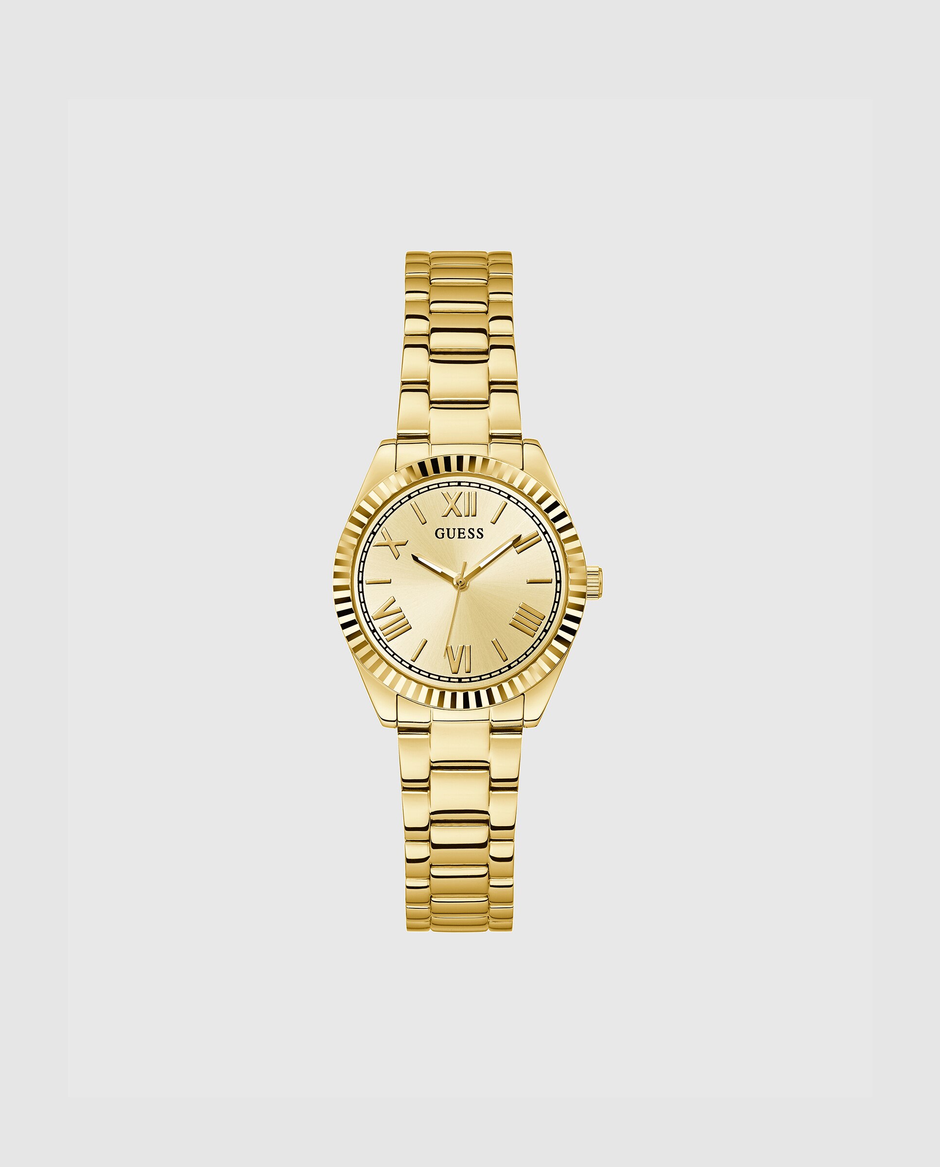 Relógio Mini Luna Gw0687l2 de Aço e Bracelete Dourada Ouro-1