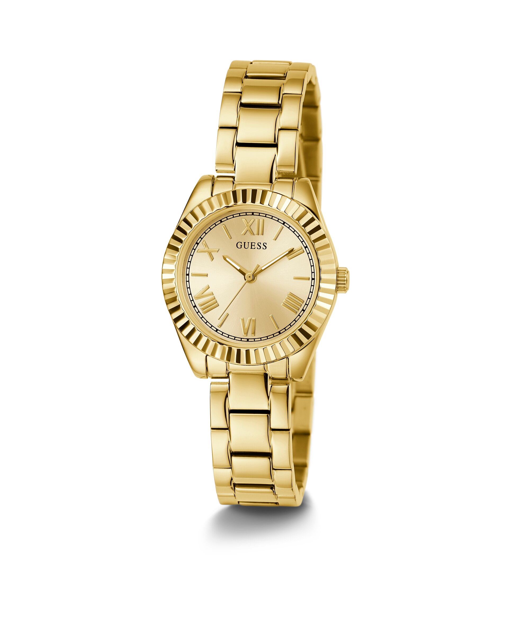 Relógio Mini Luna Gw0687l2 de Aço e Bracelete Dourada Ouro-5