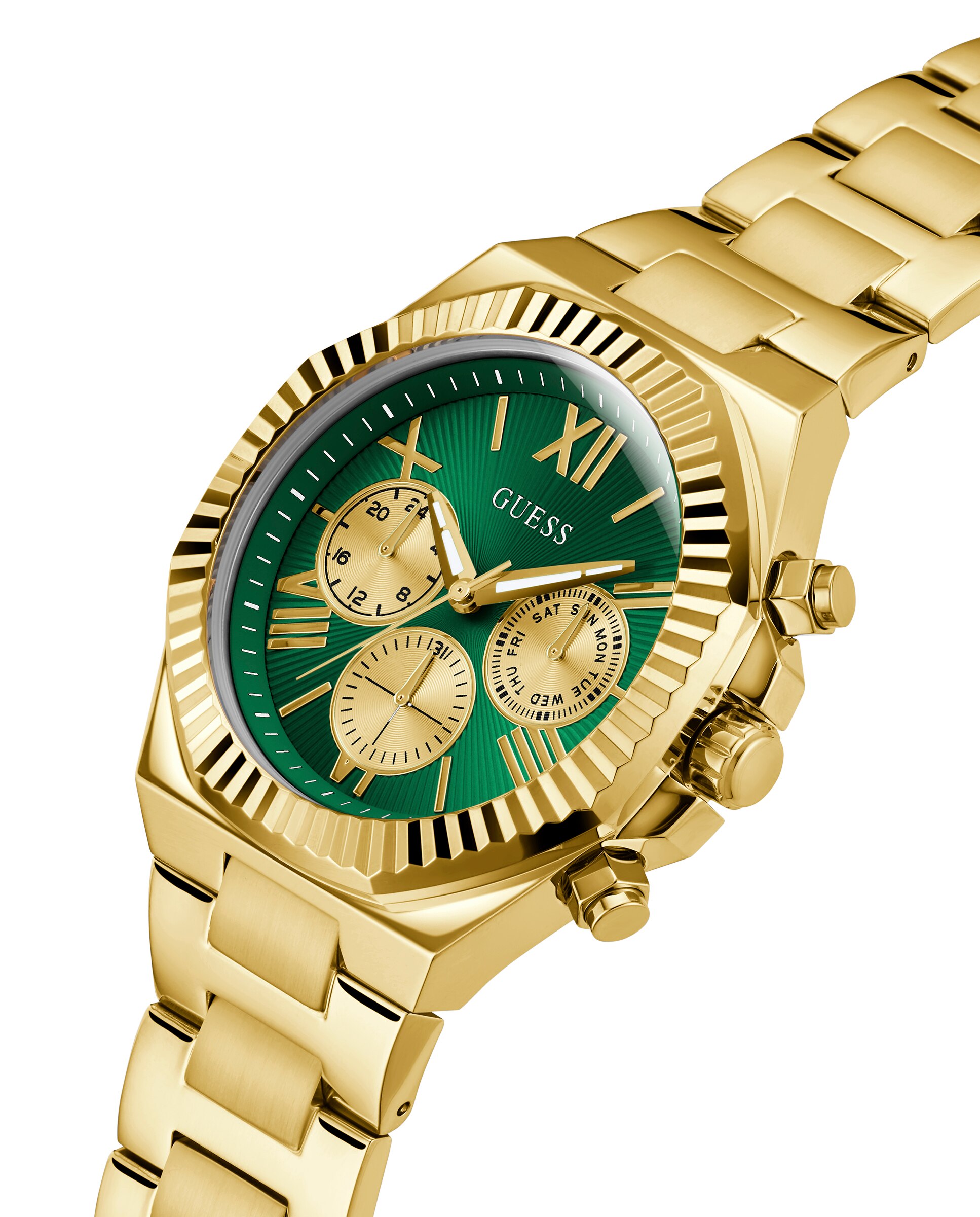 Relógio Equity Gw0703g2 de Aço e Bracelete Dourada Ouro-4