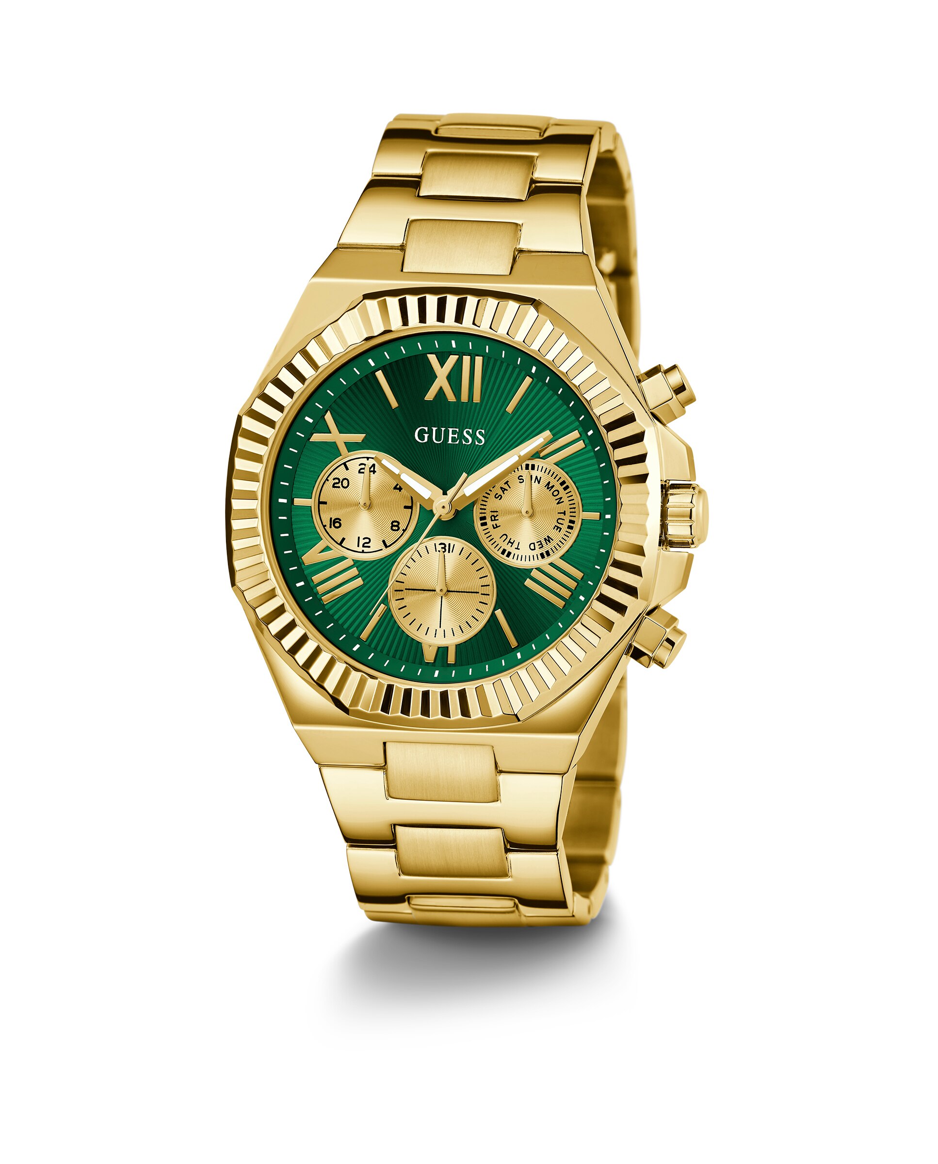 Relógio Equity Gw0703g2 de Aço e Bracelete Dourada Ouro-5