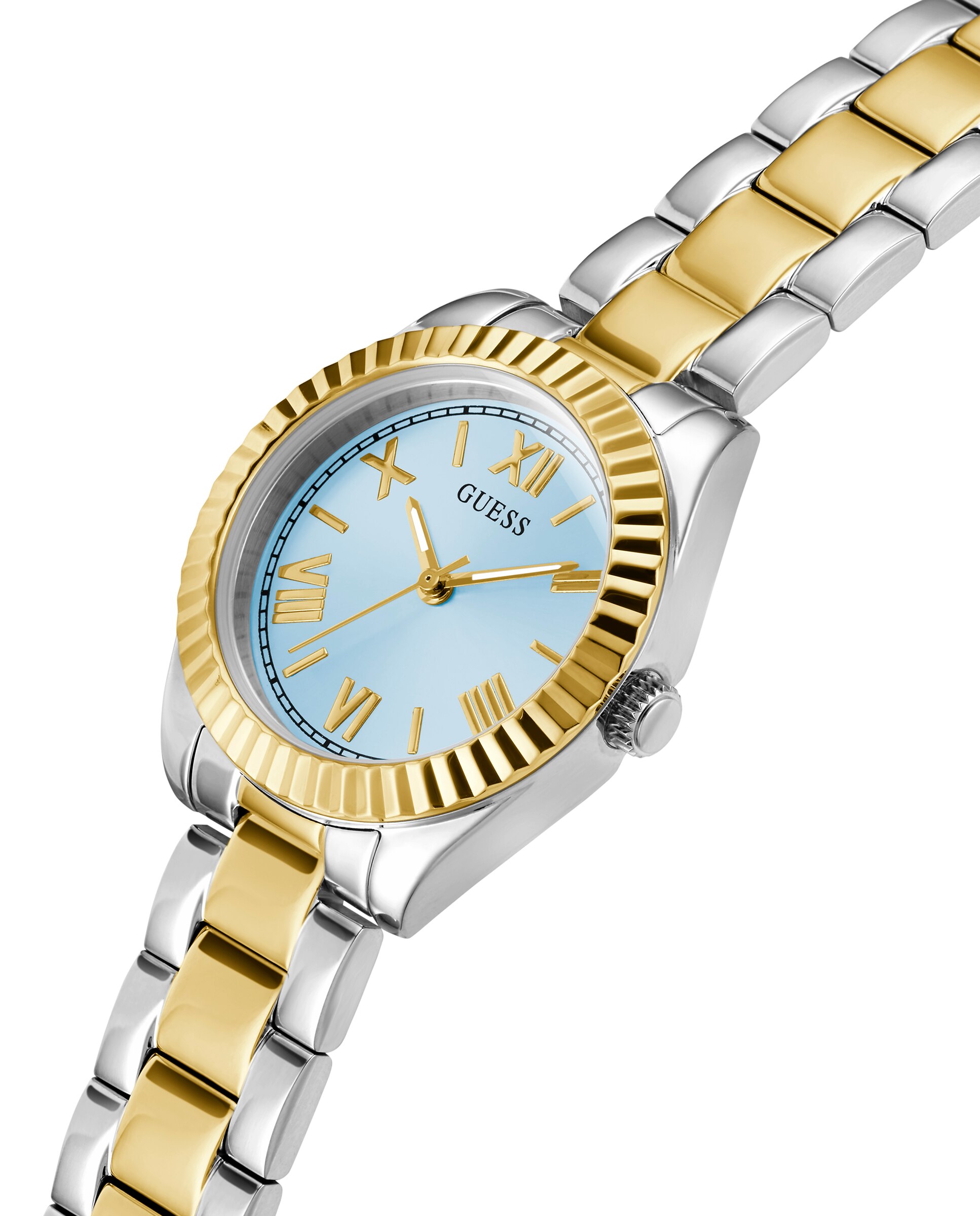 Relógio Mini Luna Gw0687l4 de Aço e Bracelete Prateada Prata-4