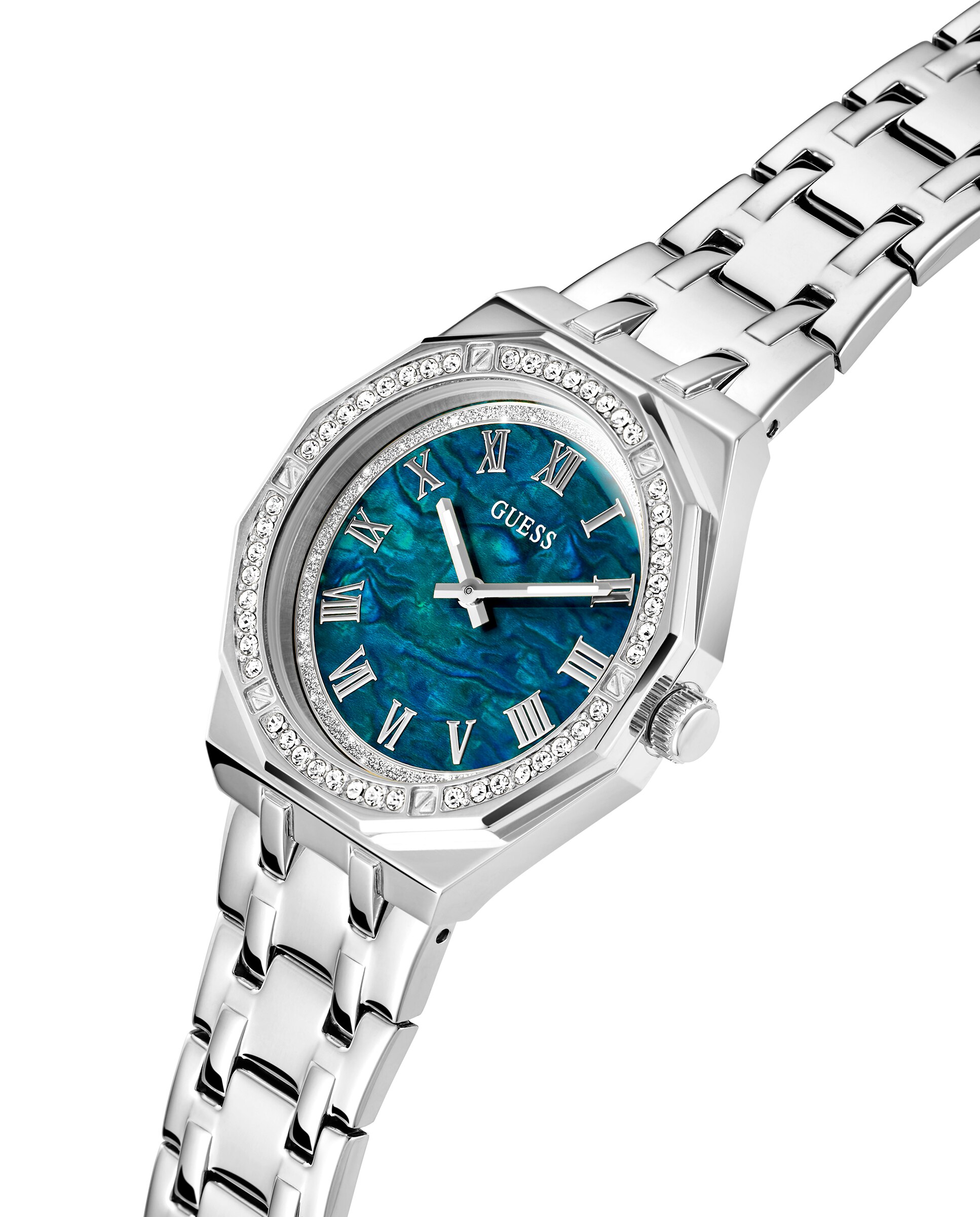 Relógio Desire Gw0770l1 de Aço e Bracelete Prateada Prata-4