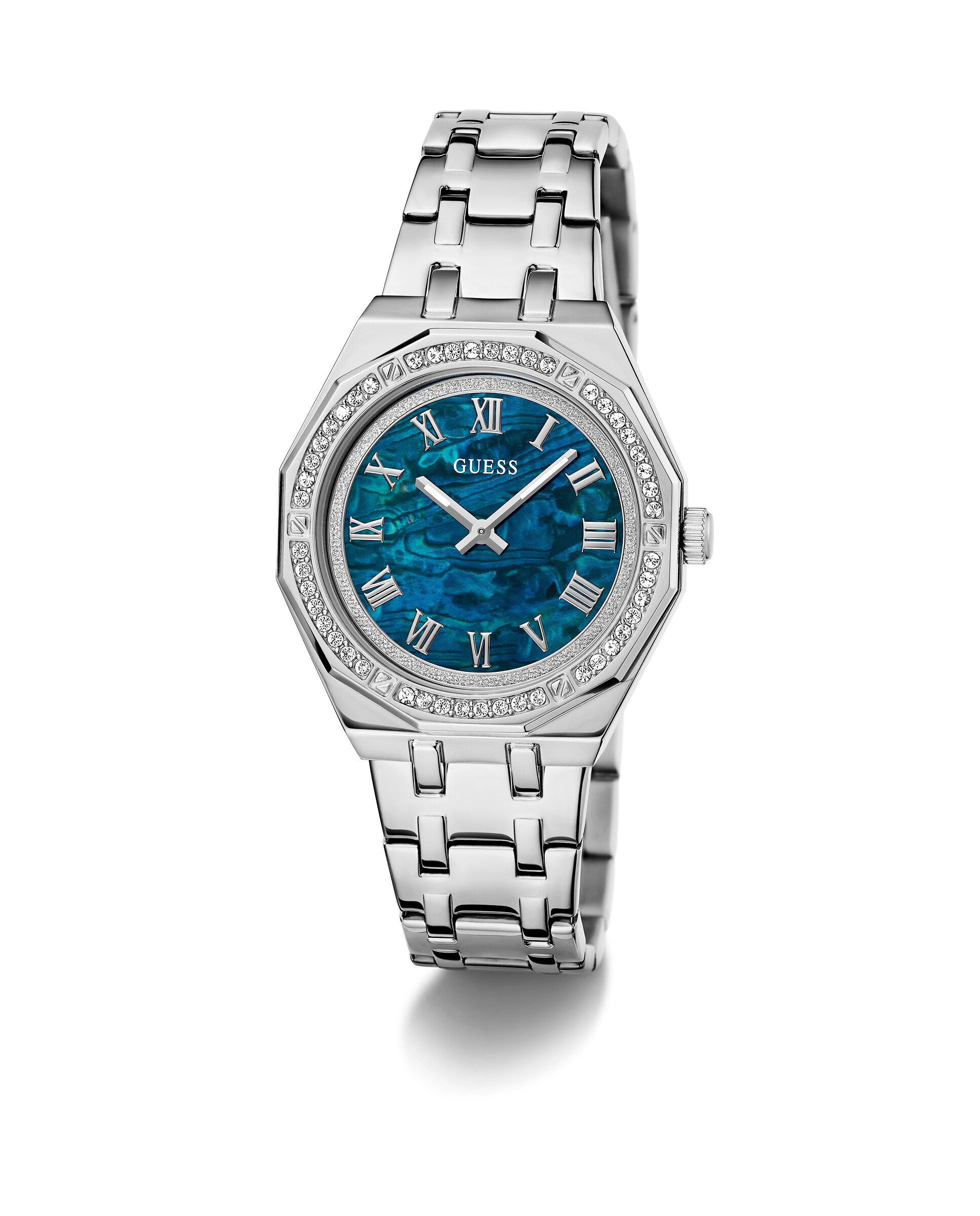 Relógio Desire Gw0770l1 de Aço e Bracelete Prateada Prata-5