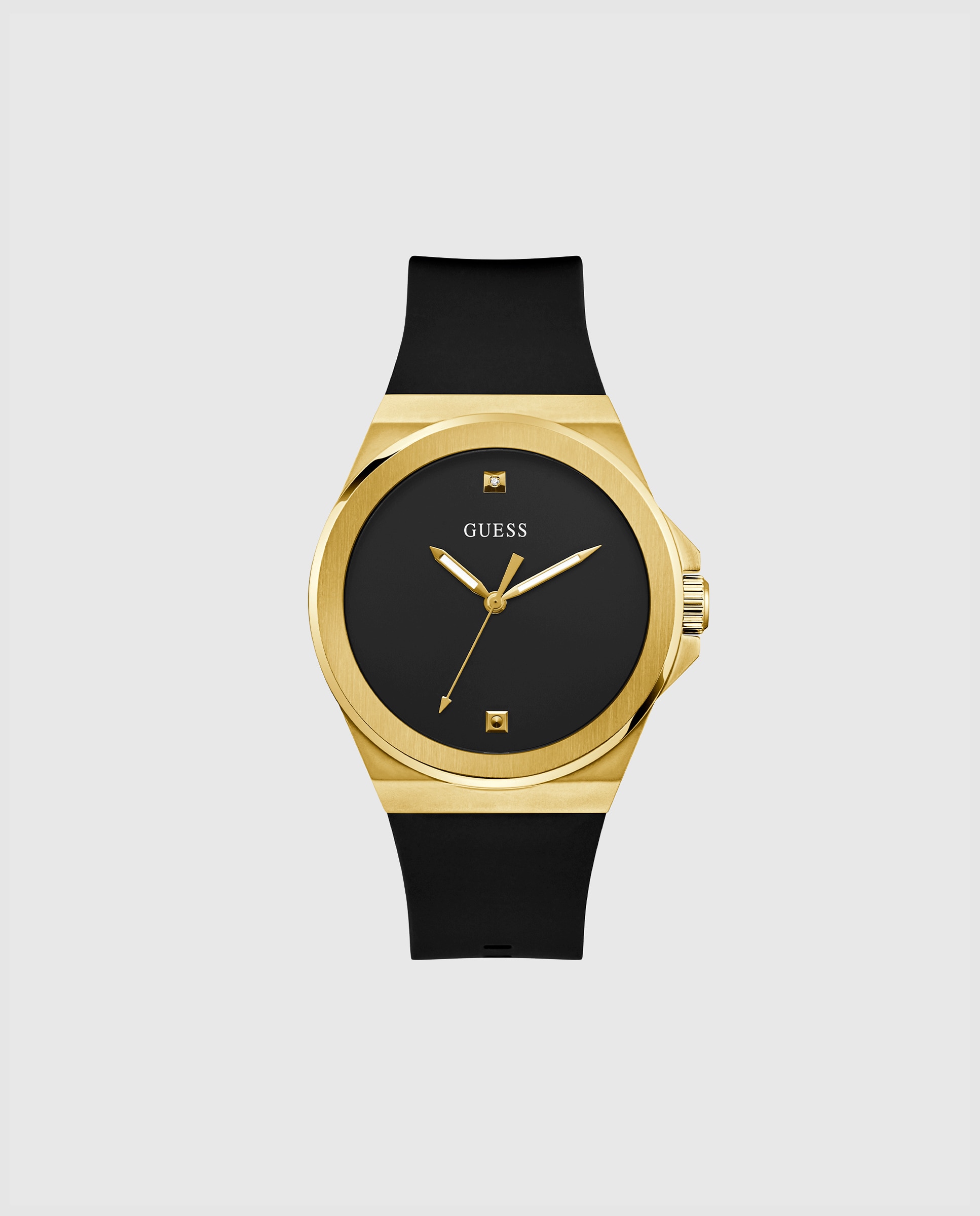 Relógio Vinyl Gw0790g1 de Silicone e Bracelete em Preto Preto-1
