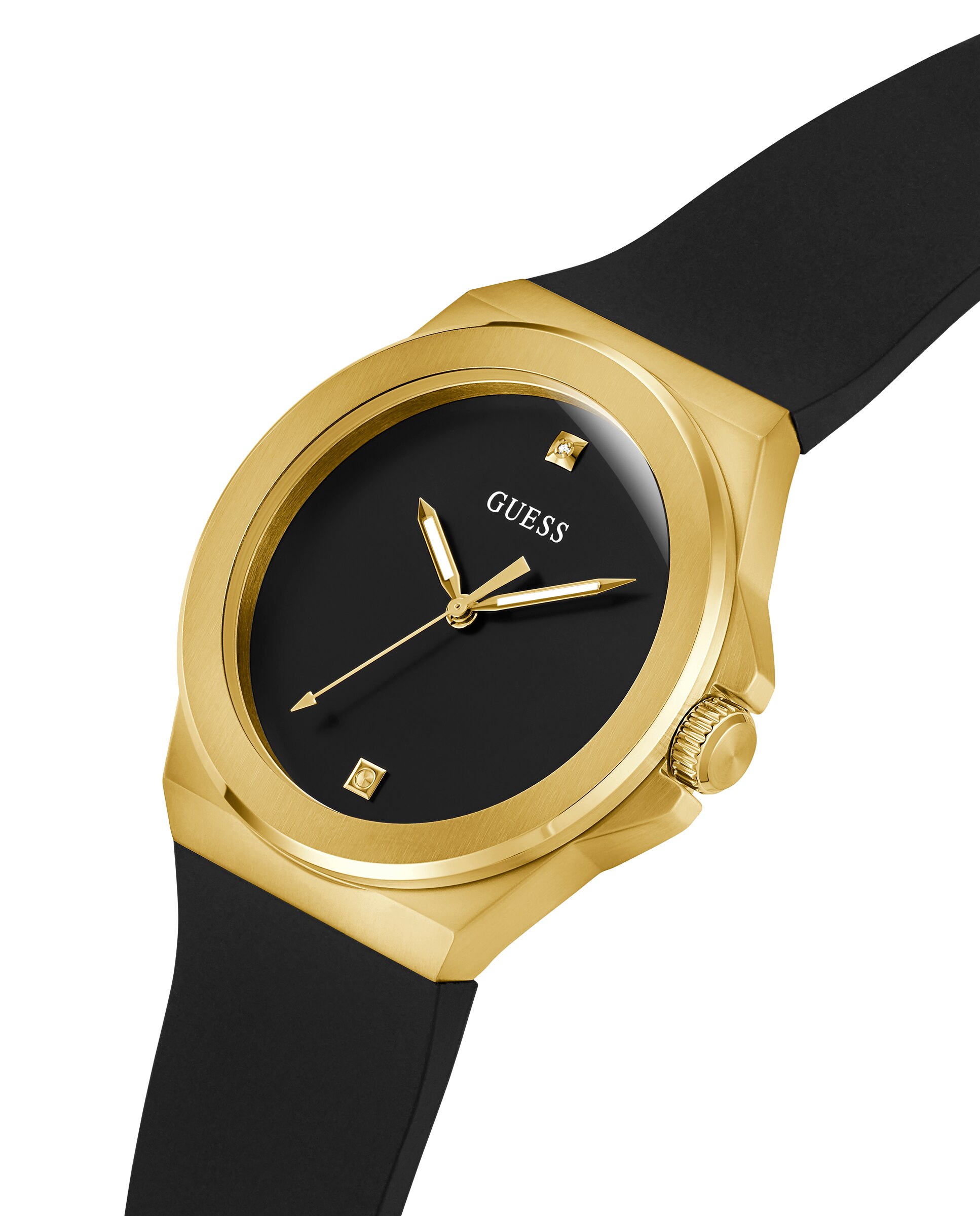 Relógio Vinyl Gw0790g1 de Silicone e Bracelete em Preto Preto-4