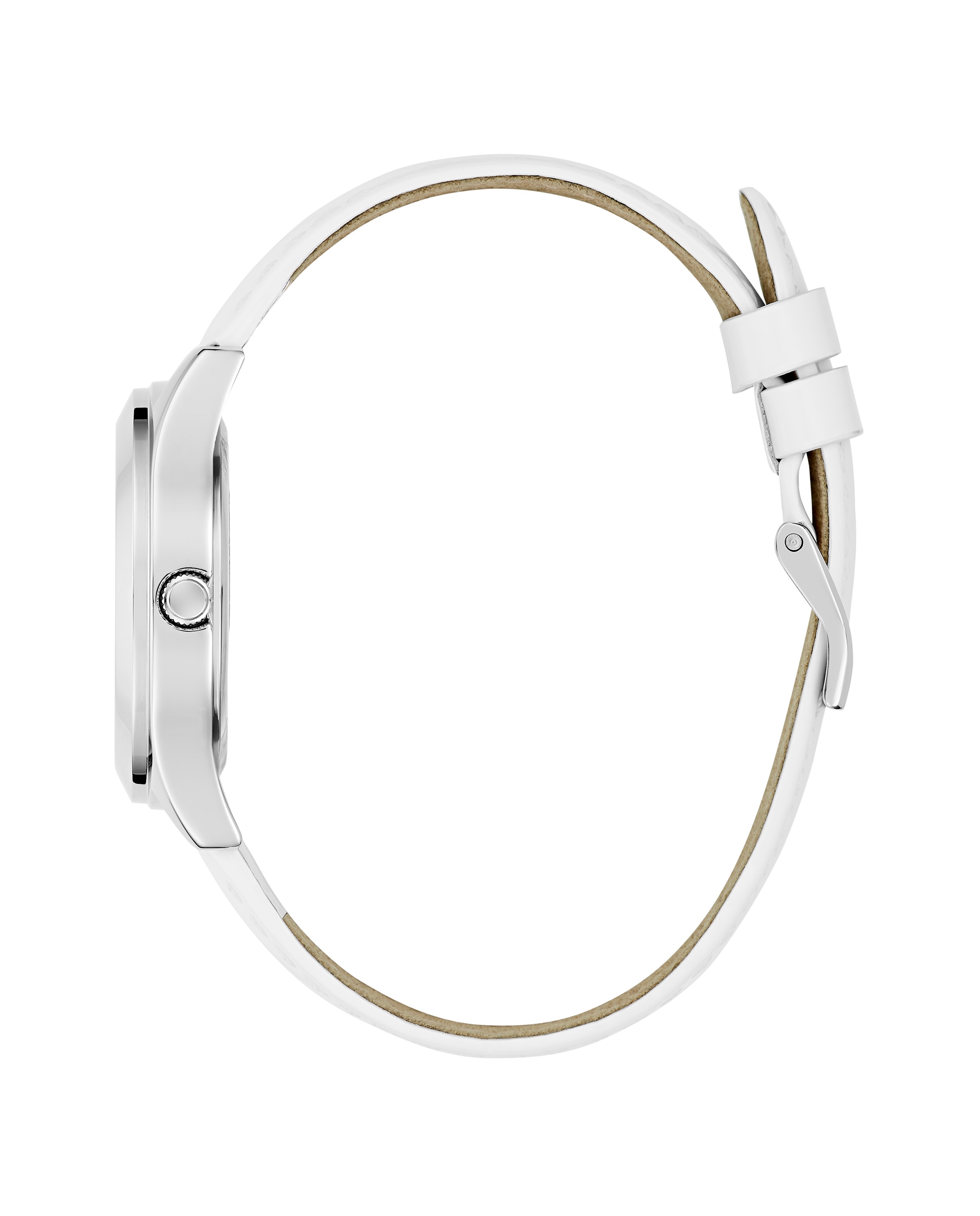 Relógio Glitz Plaque Gw0745l3 de Pele e Bracelete Branca Branco-2