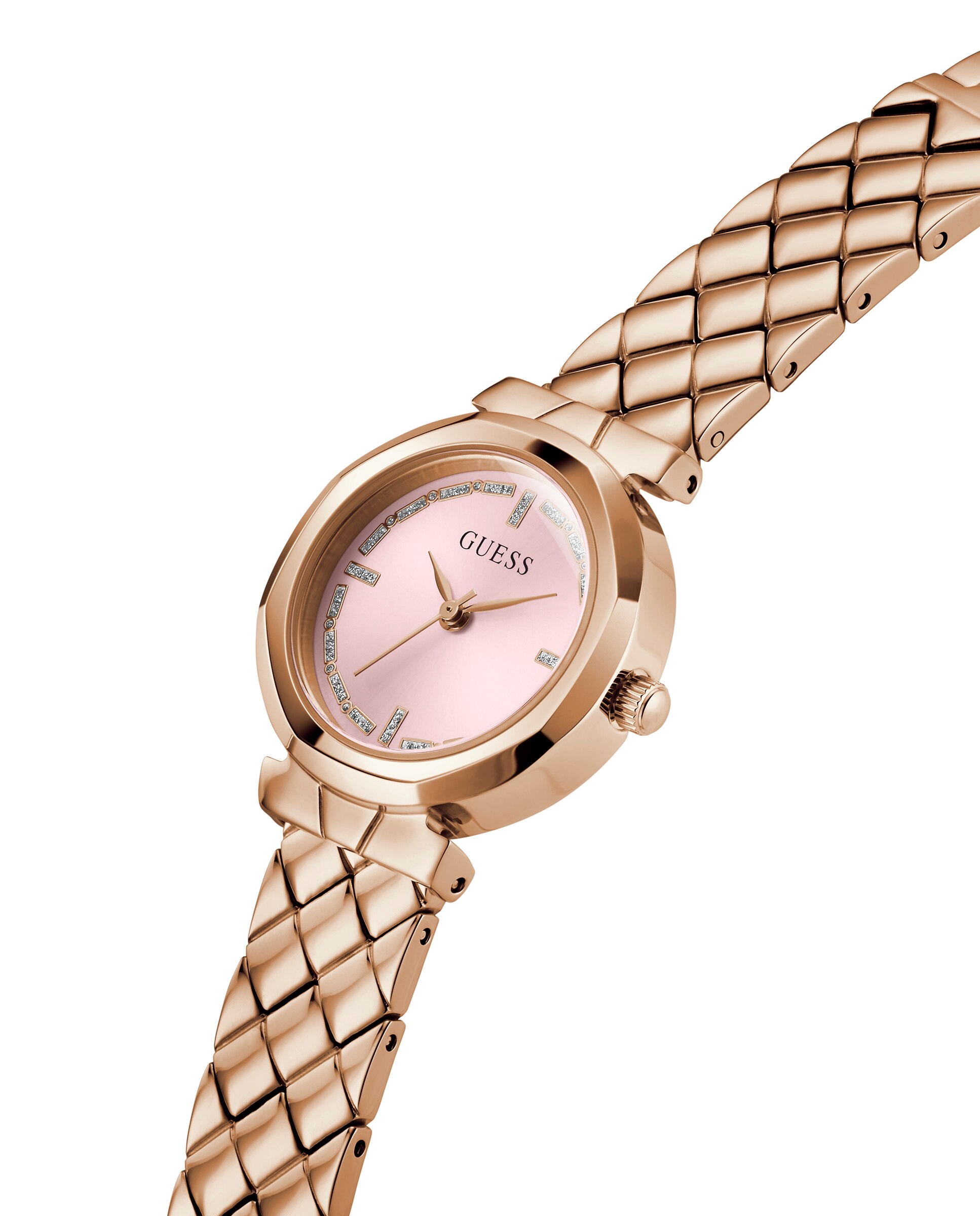 Relógio Mini Rumour Gw0839l3 de Aço e Bracelete em Ouro Rosa Ouro-4