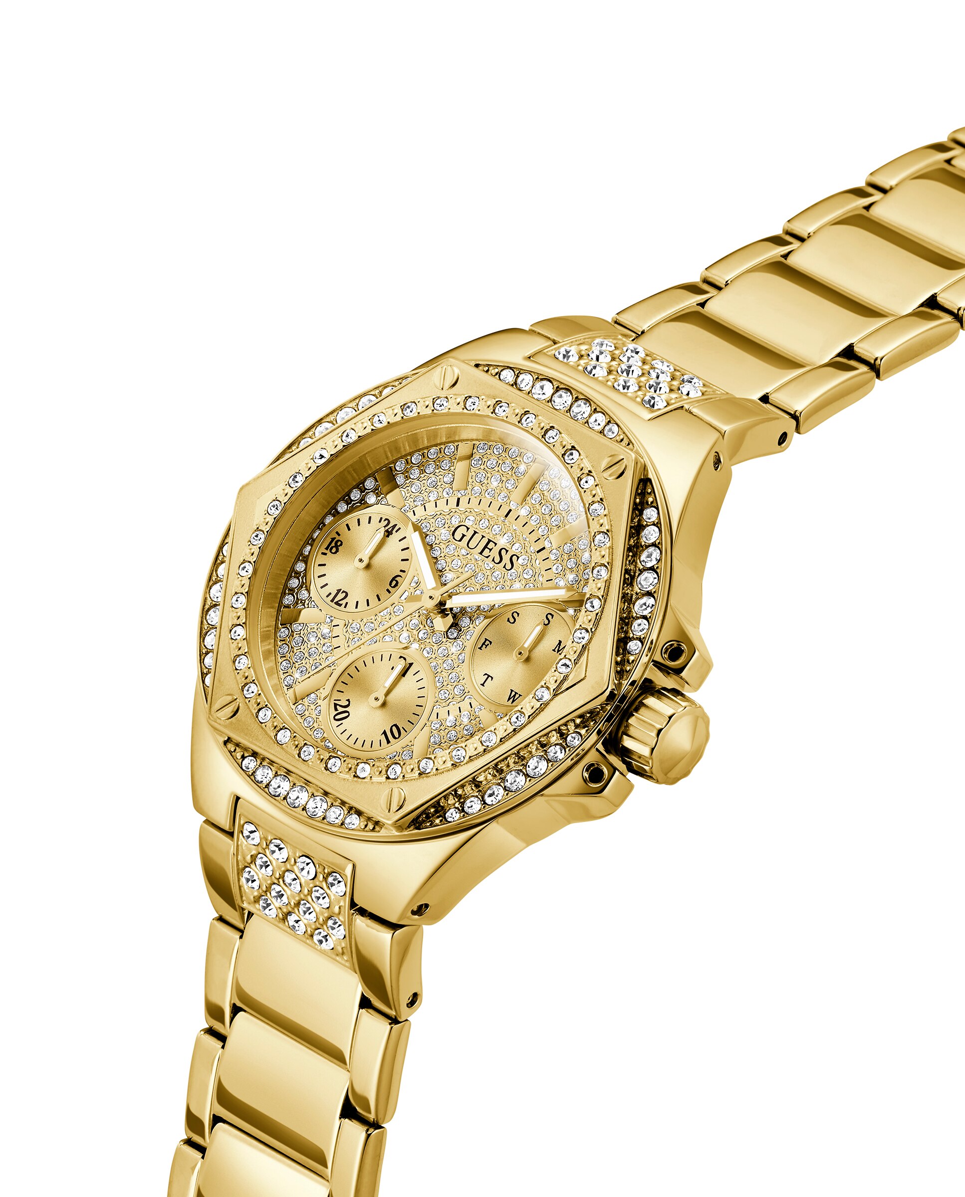 Relógio Envy Gw0878l2 de Aço e Bracelete Dourada Ouro-4