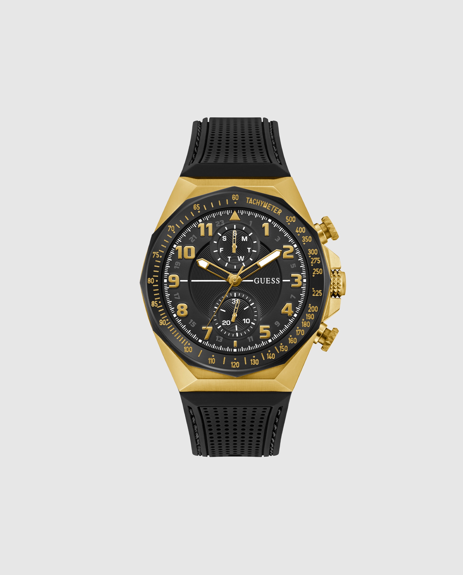 Relógio D1 Gw0902g1 de Silicone e Correia em Preto Preto-1