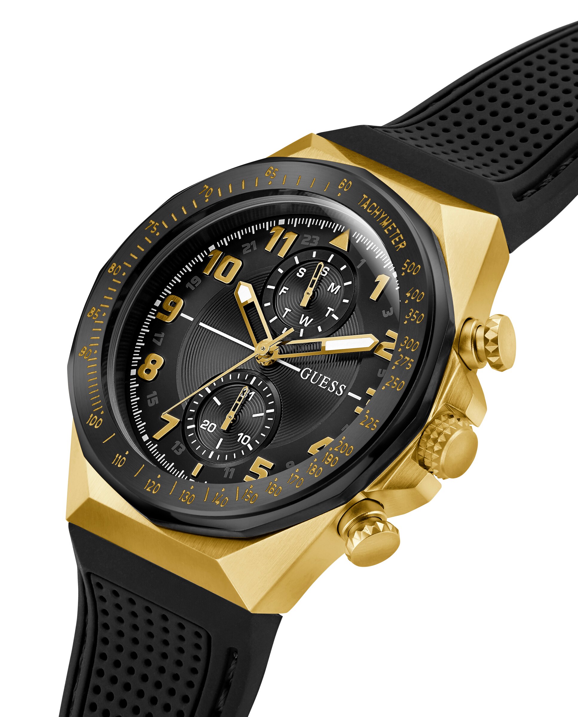 Relógio D1 Gw0902g1 de Silicone e Correia em Preto Preto-4
