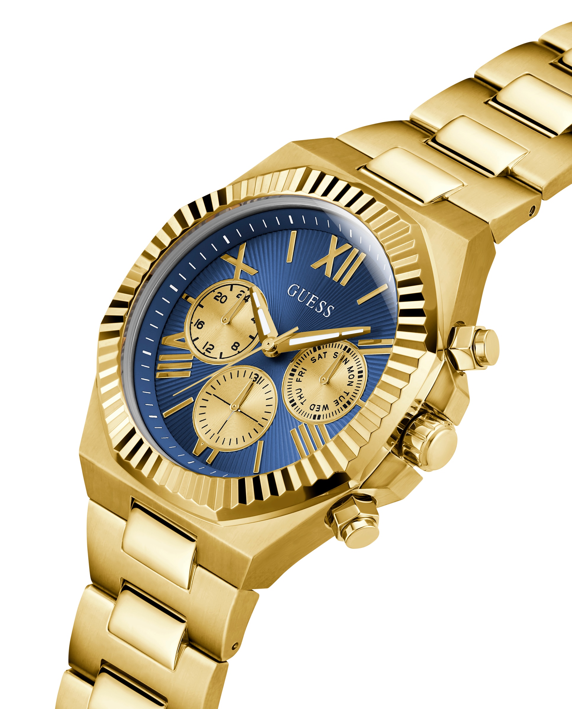 Relógio Equity Gw0703g6 de Aço e Bracelete Dourada Ouro-4