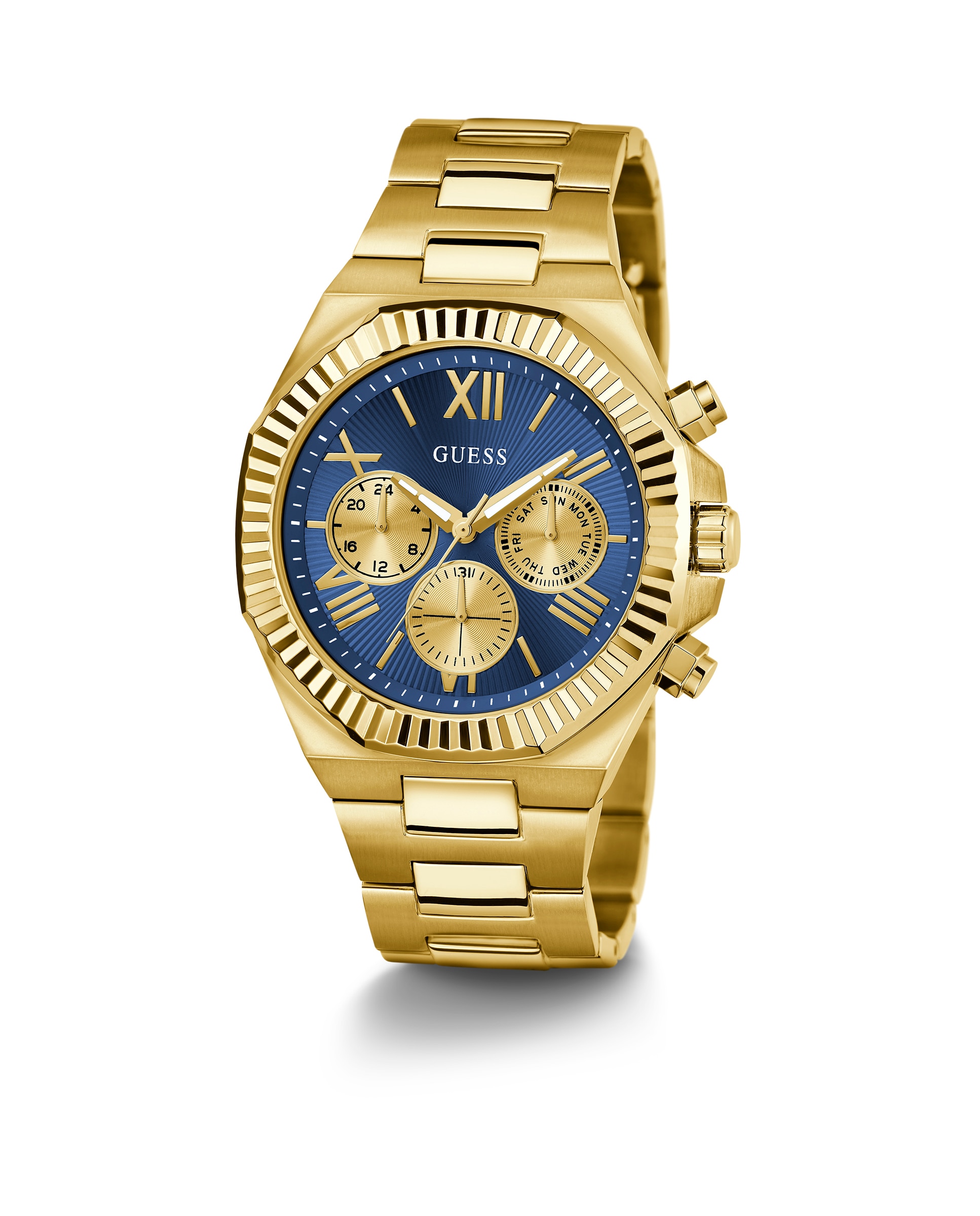 Relógio Equity Gw0703g6 de Aço e Bracelete Dourada Ouro-5