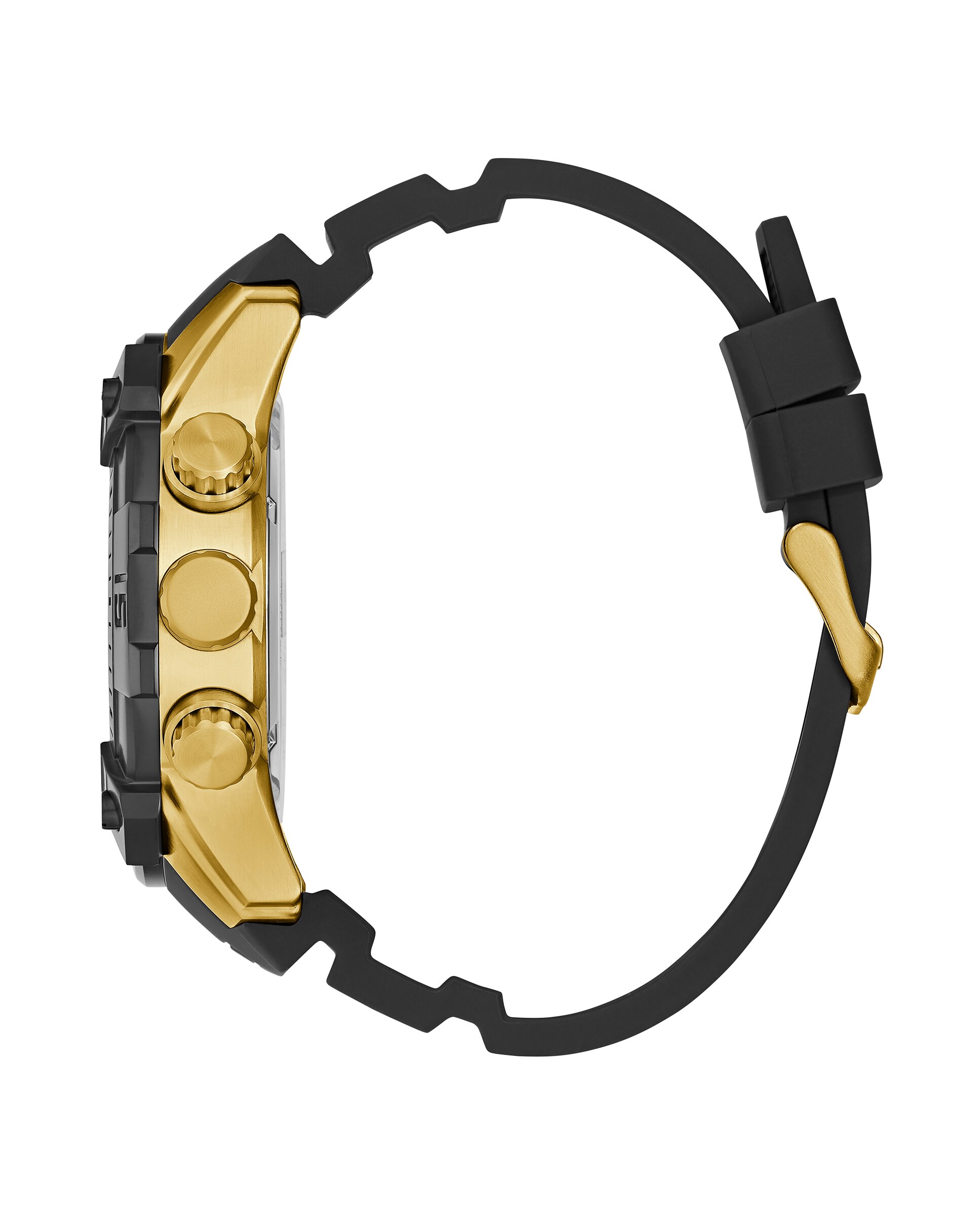 Relógio Linebacker Gw0911g3 de Silicone e Bracelete em Preto Preto-2