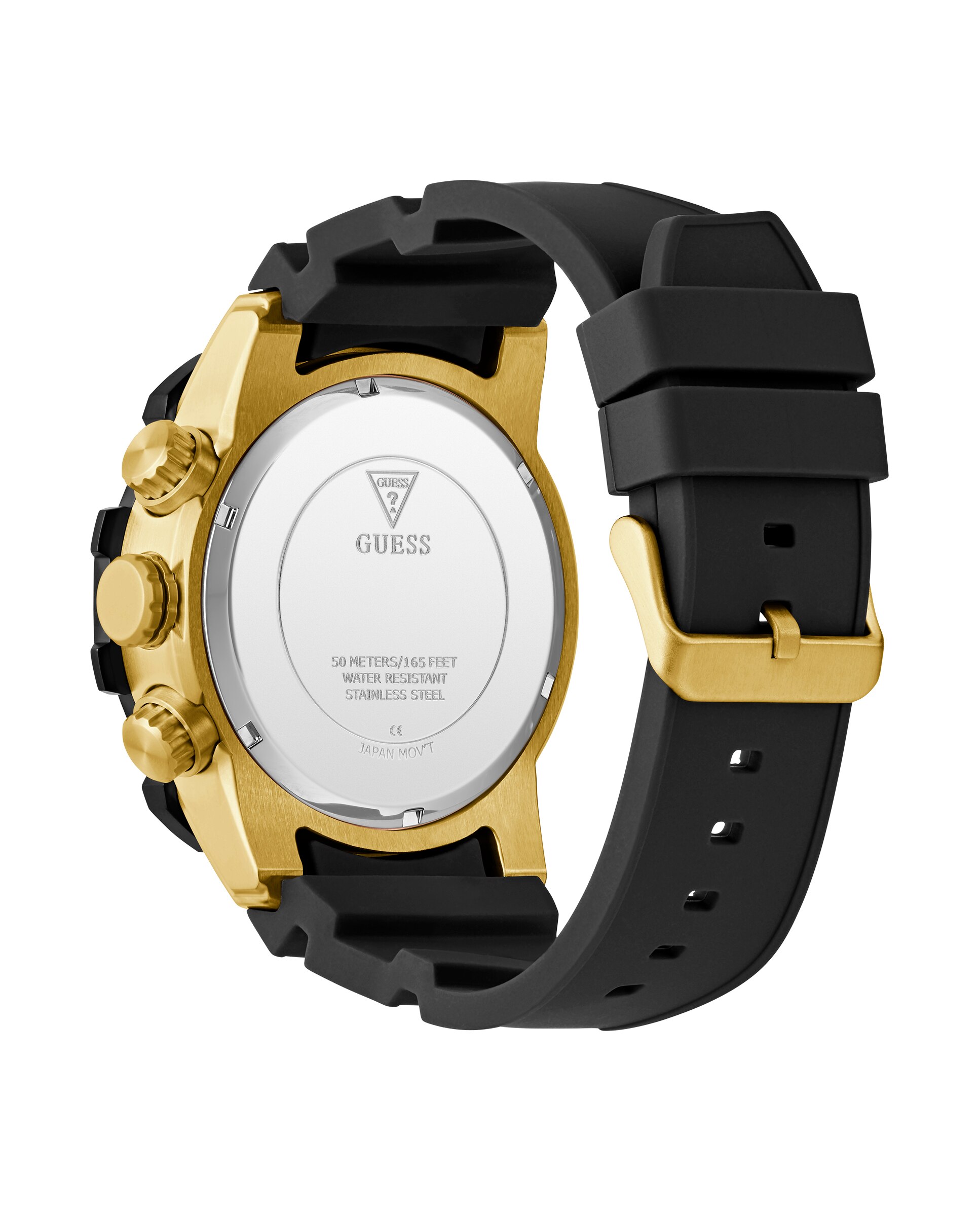 Relógio Linebacker Gw0911g3 de Silicone e Bracelete em Preto Preto-3