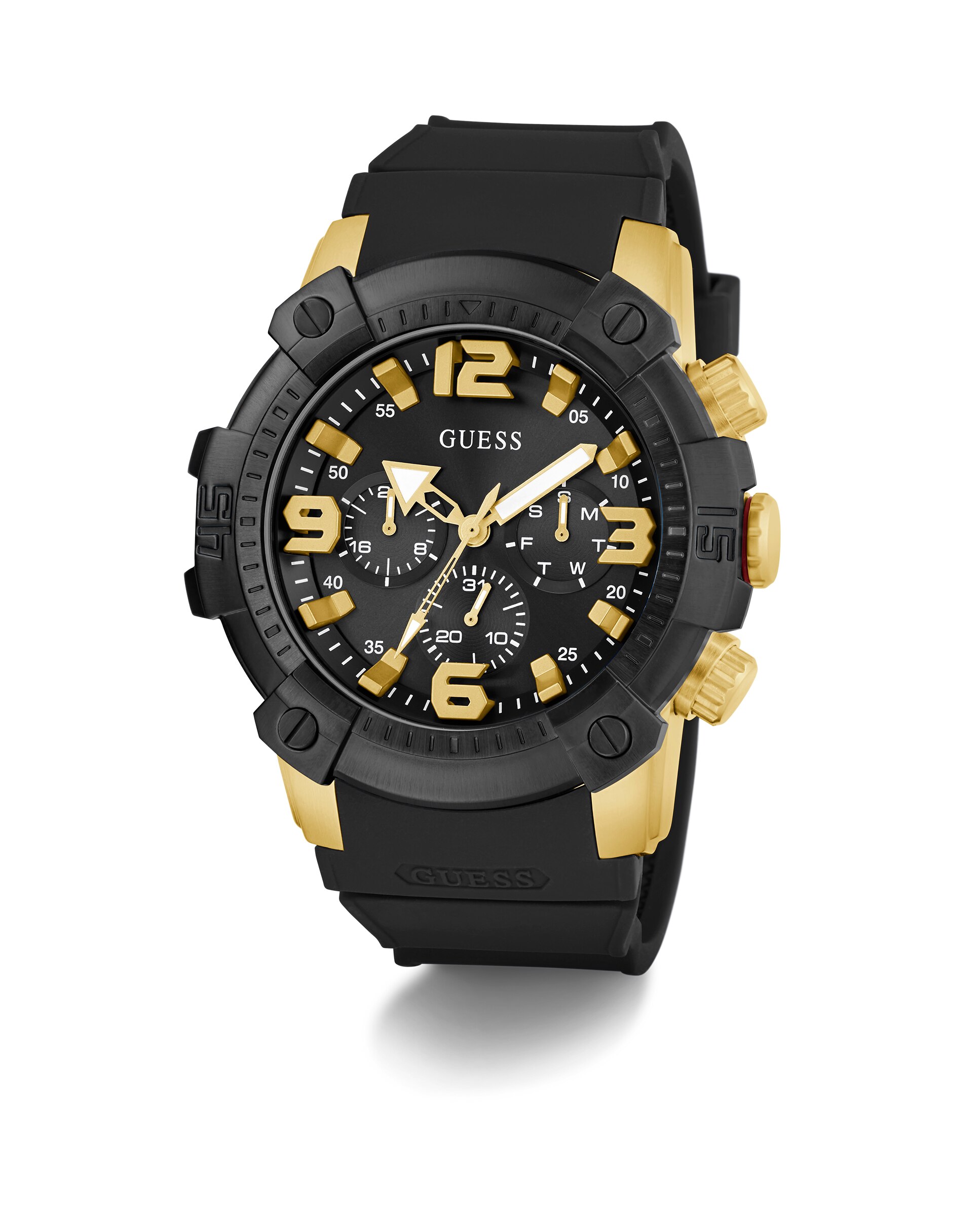 Relógio Linebacker Gw0911g3 de Silicone e Bracelete em Preto Preto-5