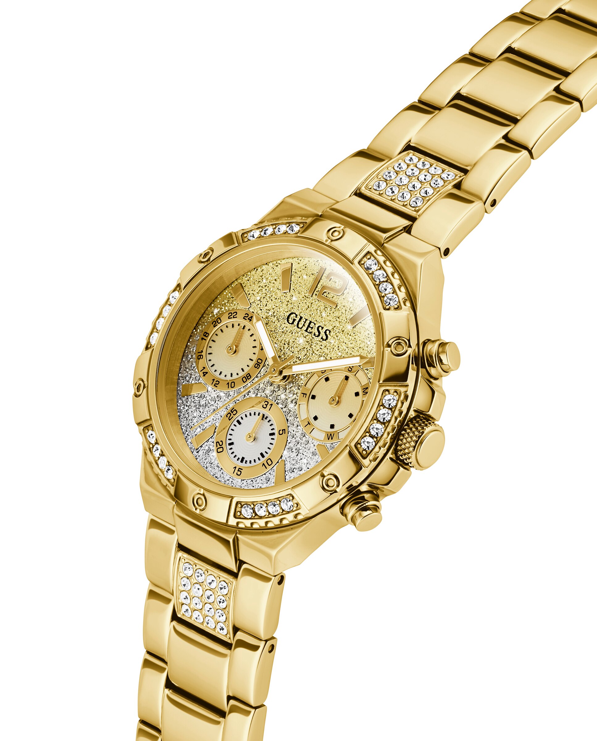 Relógio Harlow Gw0950l2 de Aço e Bracelete Dourada Ouro-4