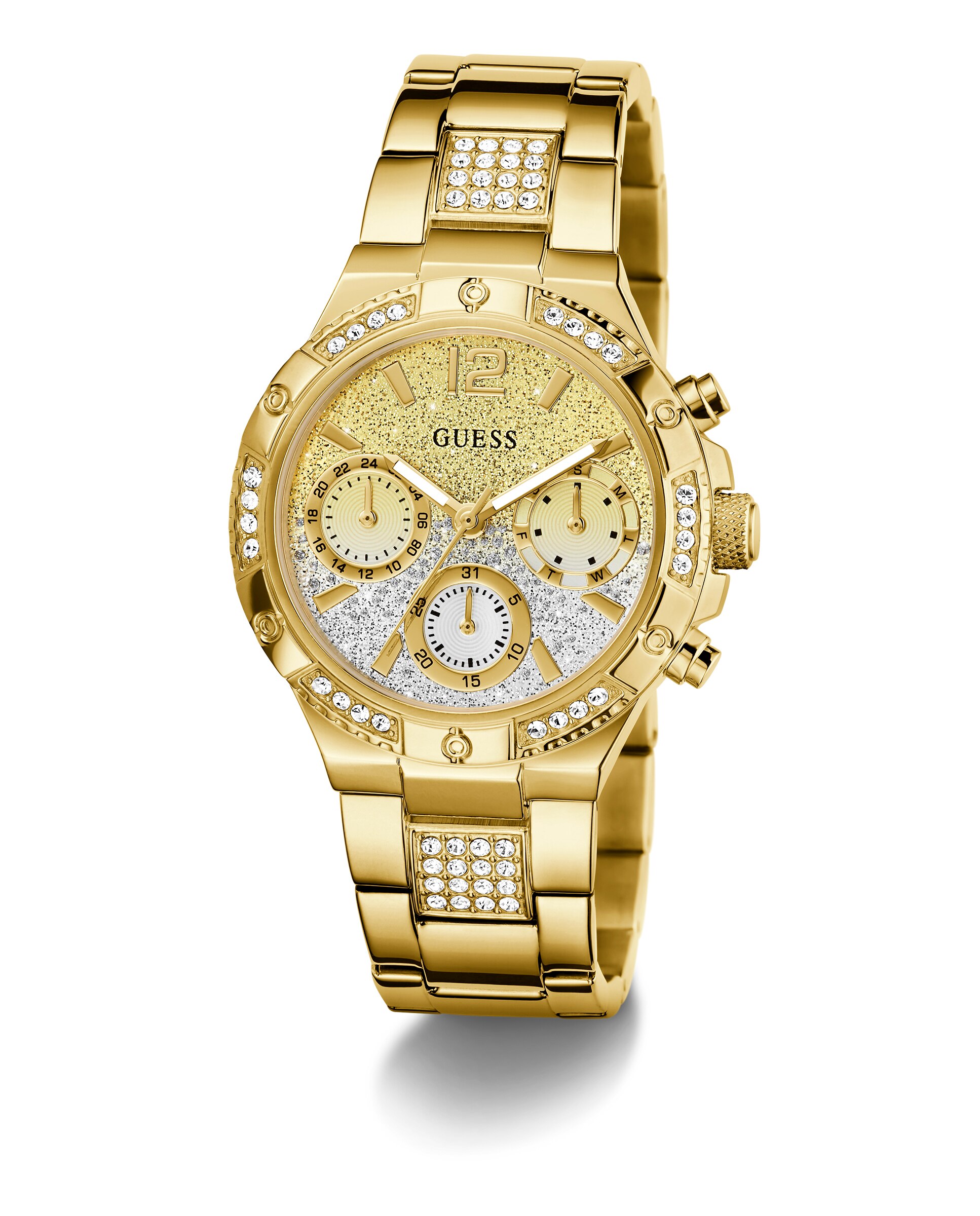 Relógio Harlow Gw0950l2 de Aço e Bracelete Dourada Ouro-5