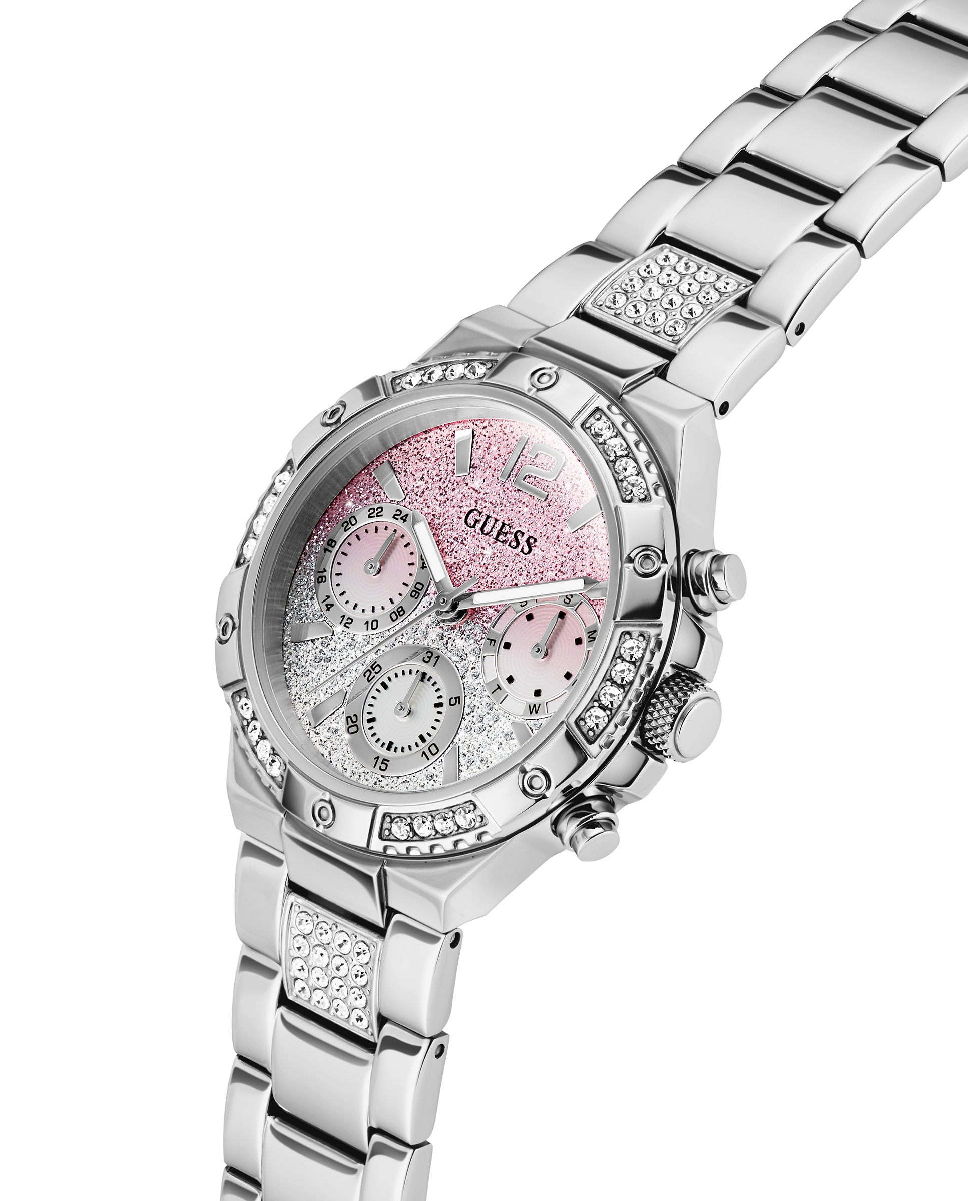 Relógio Harlow Gw0950l1 de Aço e Bracelete Prateada/cinza Prata-4