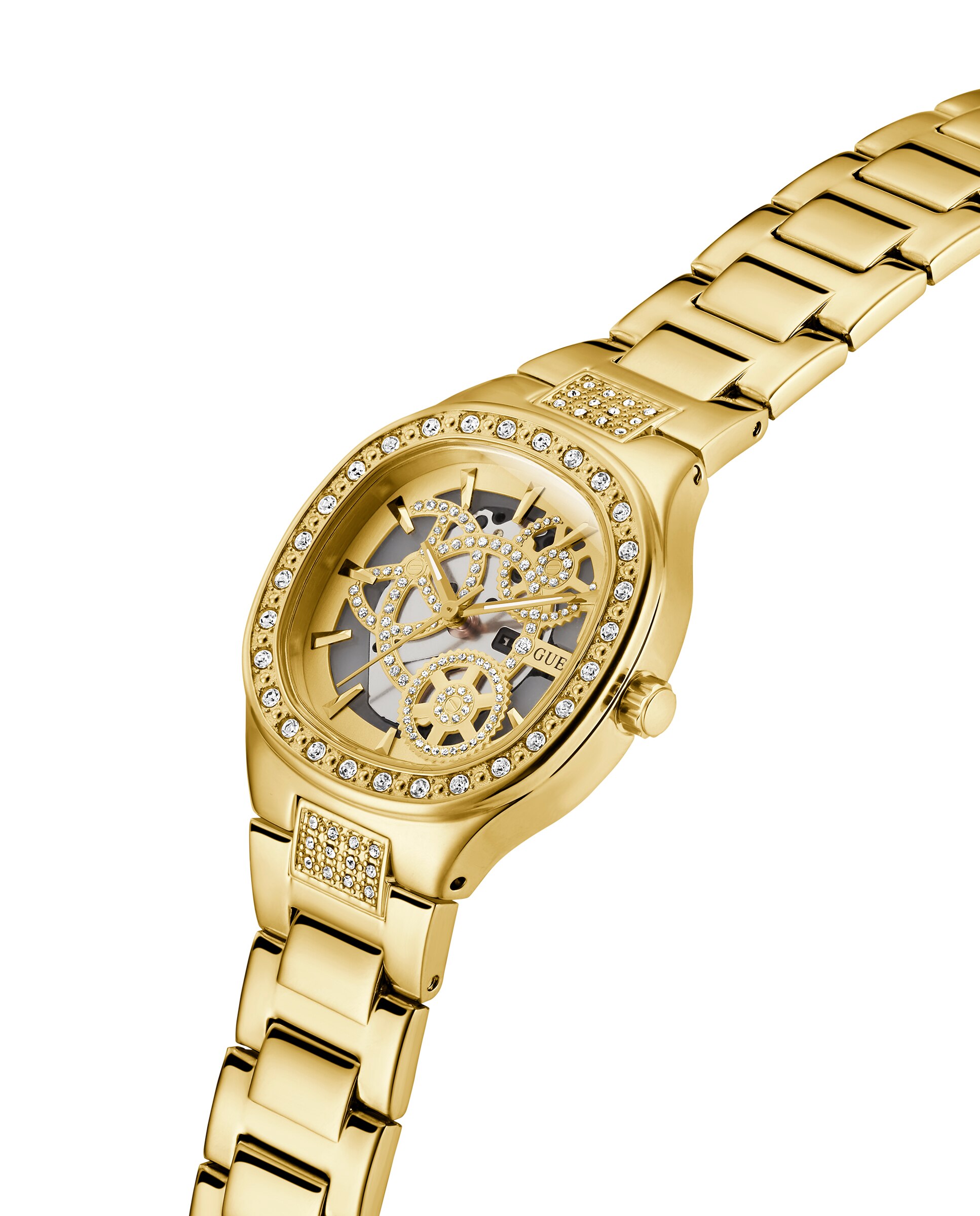 Relógio Electra Gw0941l2 de Aço e Bracelete Dourada Ouro-4