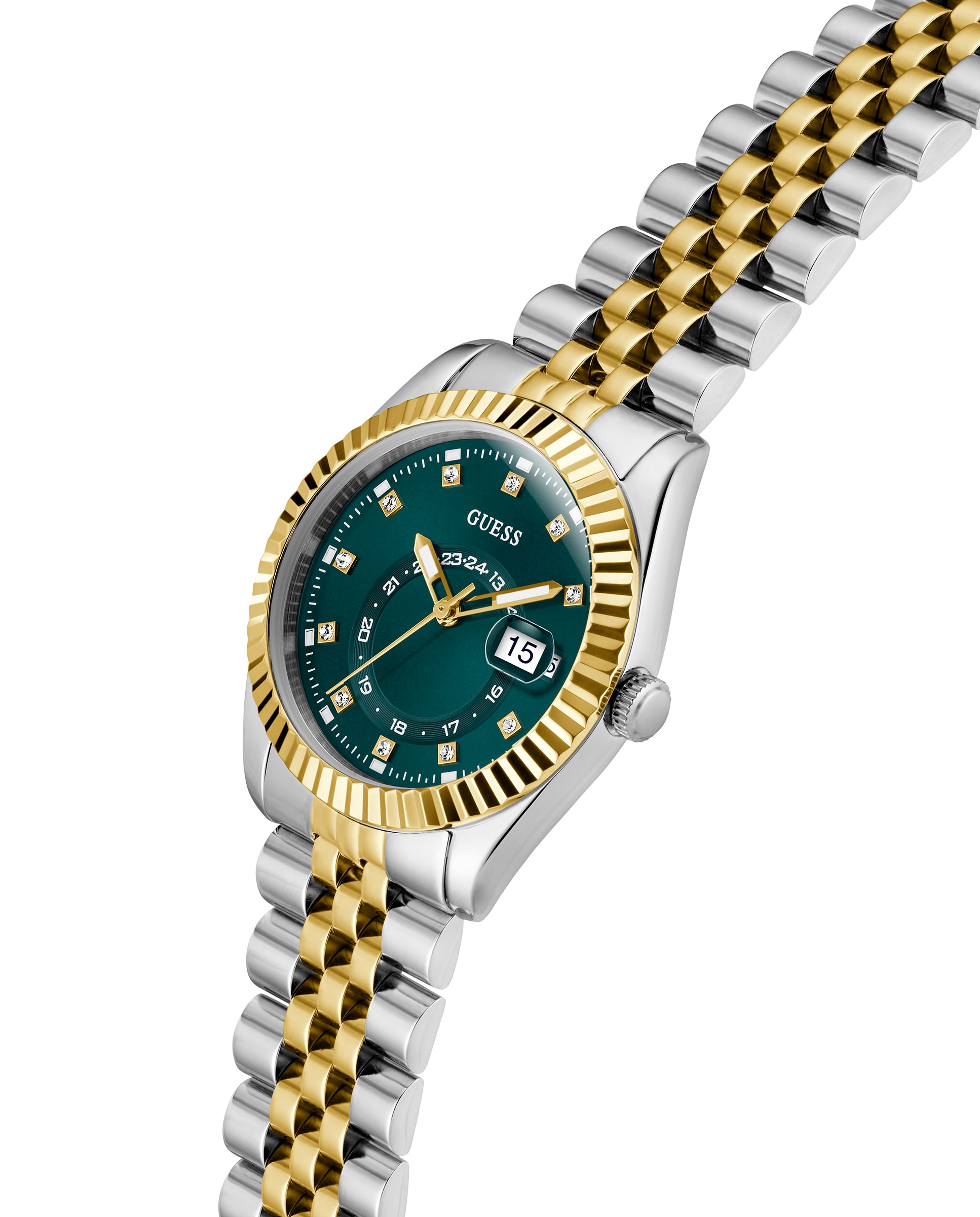 Relógio Jada Gw0936l3 de Aço e Bracelete Bicolor em Ouro Prata-4