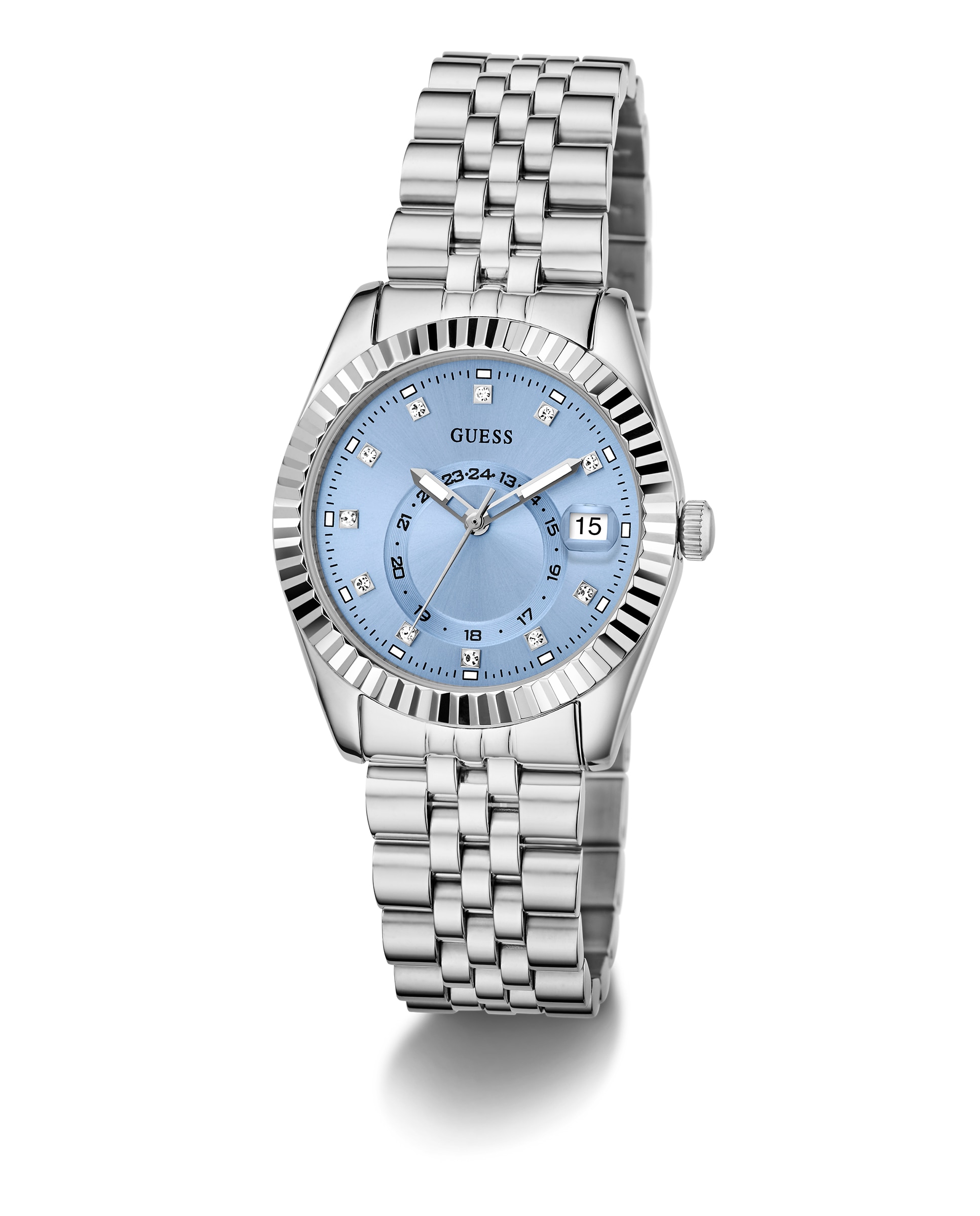 Relógio Jada Gw0936l1 de Aço e Bracelete Prateada/cinza Prata-5