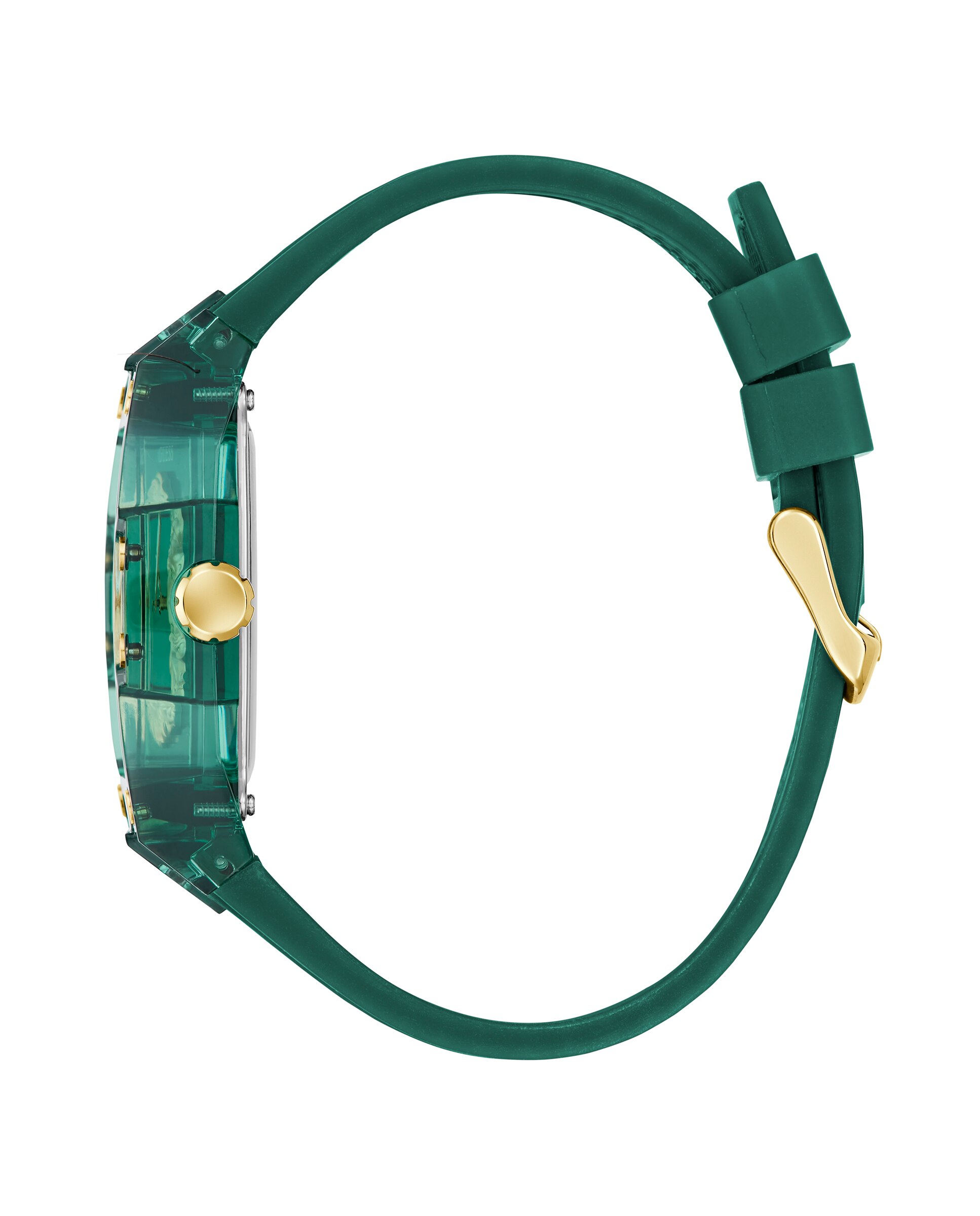 Relógio Phoenix Gw0959g2 de Silicone e Correia Verde Verde-2