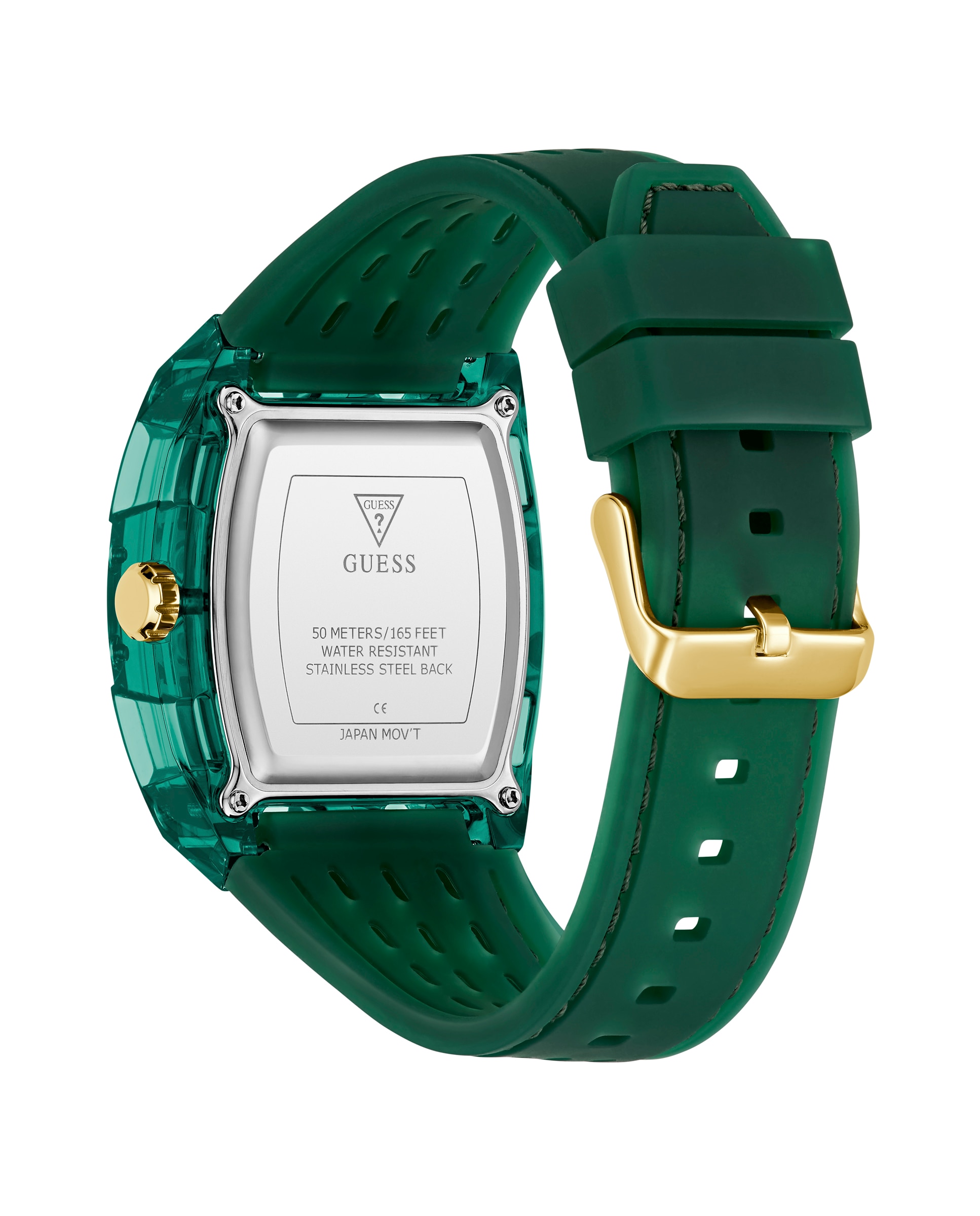Relógio Phoenix Gw0959g2 de Silicone e Correia Verde Verde-3