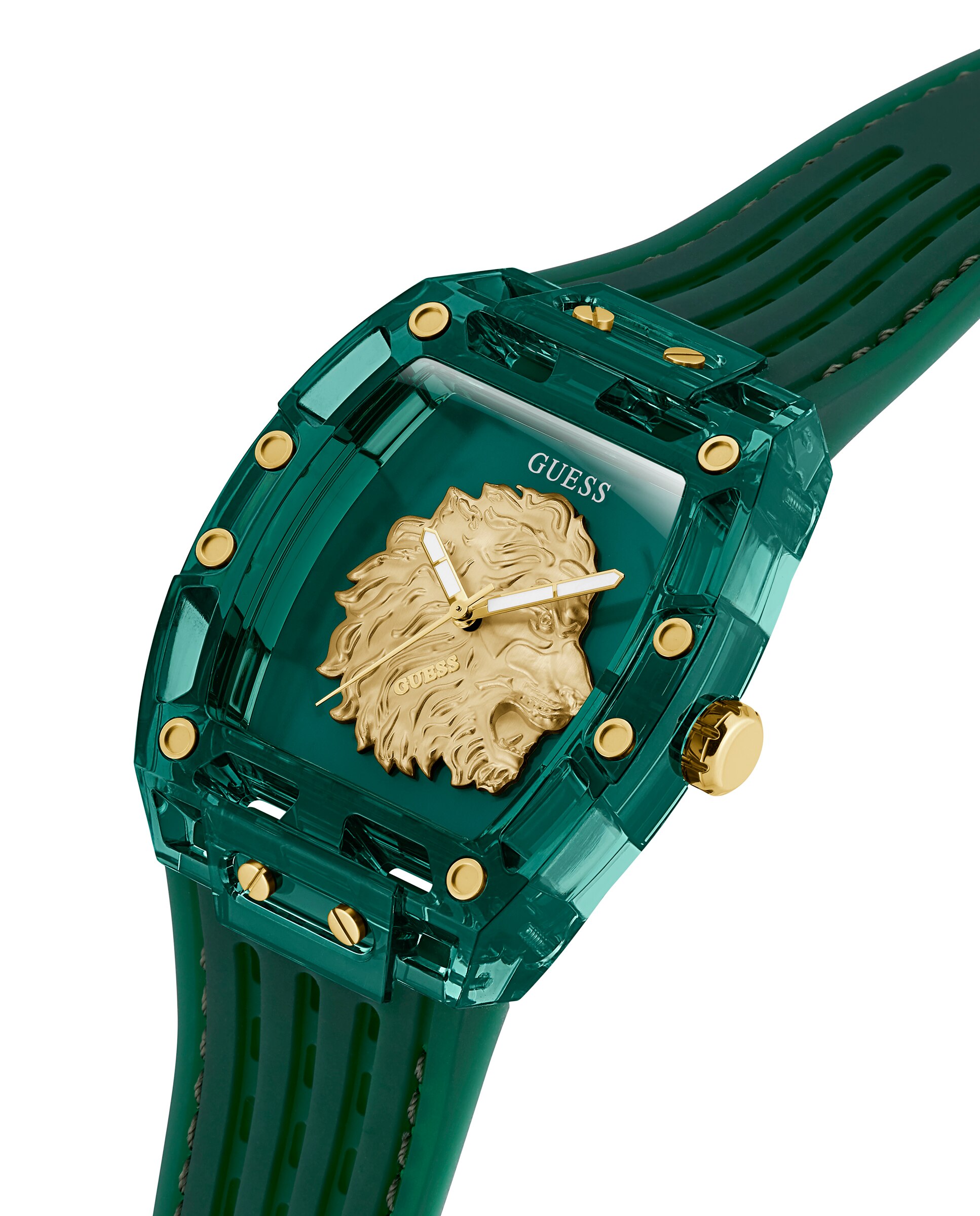 Relógio Phoenix Gw0959g2 de Silicone e Correia Verde Verde-4