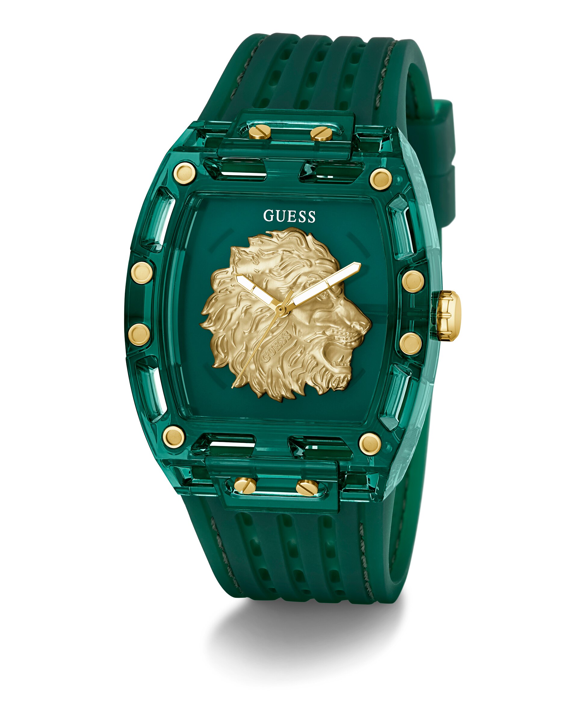 Relógio Phoenix Gw0959g2 de Silicone e Correia Verde Verde-5