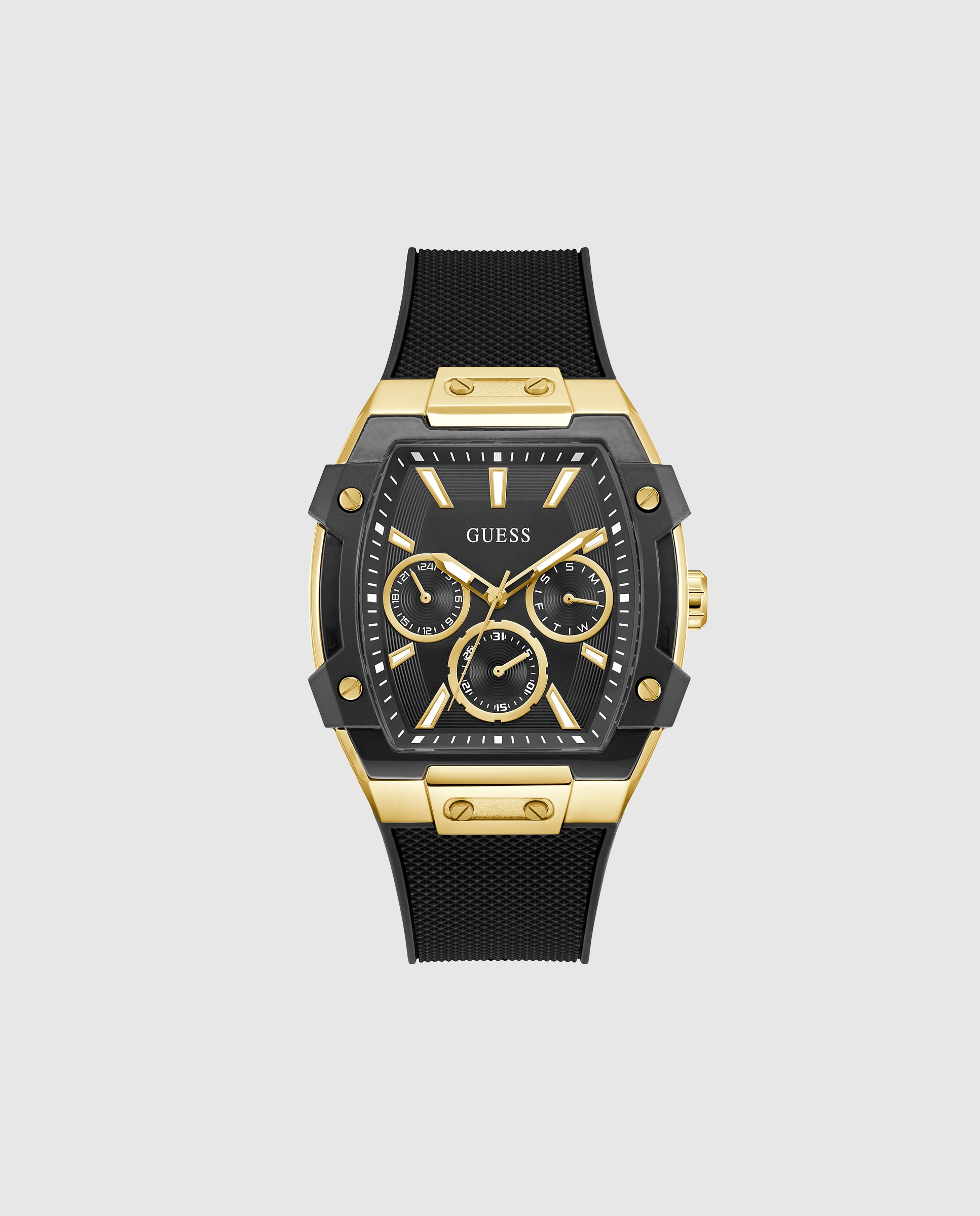 Relógio Phoenix Gw0956g2 de Silicone e Correia em Preto Preto-1