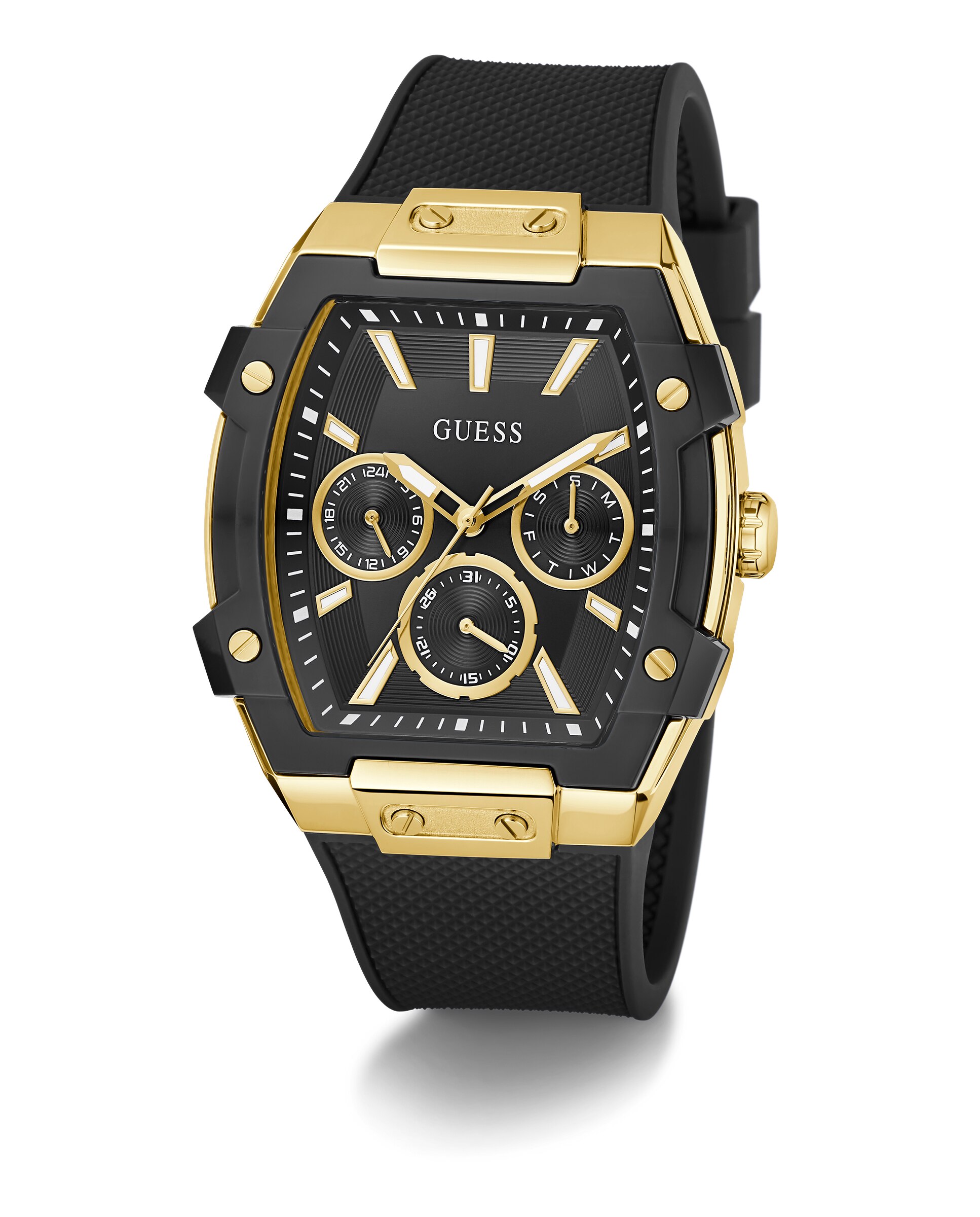 Relógio Phoenix Gw0956g2 de Silicone e Correia em Preto Preto-5