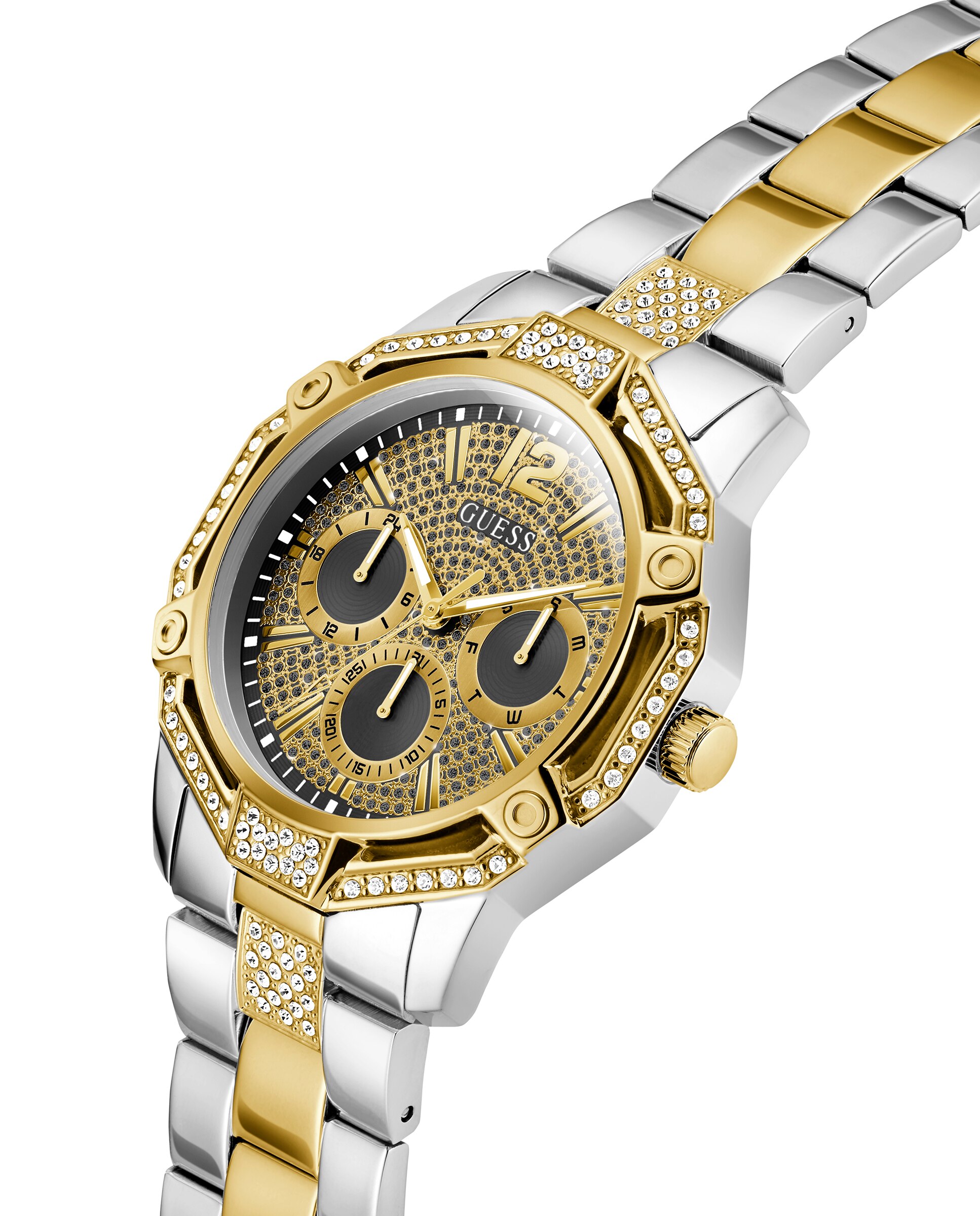 Relógio Regal Gw0990g4 de Aço e Bracelete Bicolor Ouro Prata-4