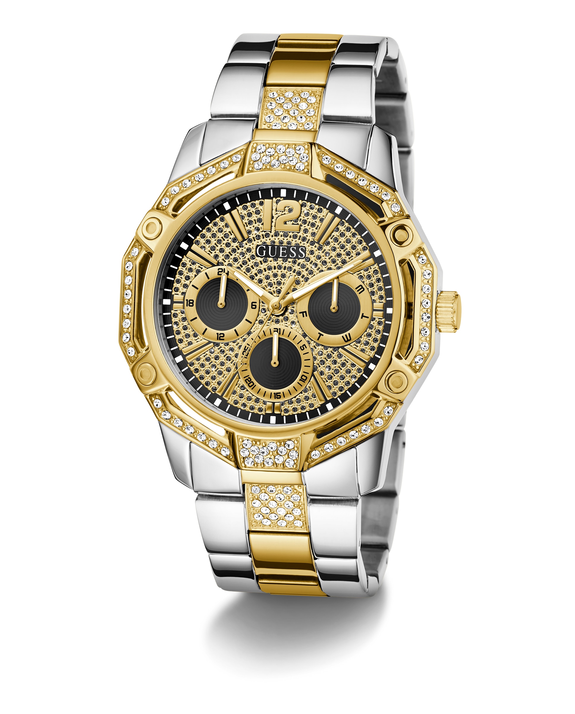 Relógio Regal Gw0990g4 de Aço e Bracelete Bicolor Ouro Prata-5