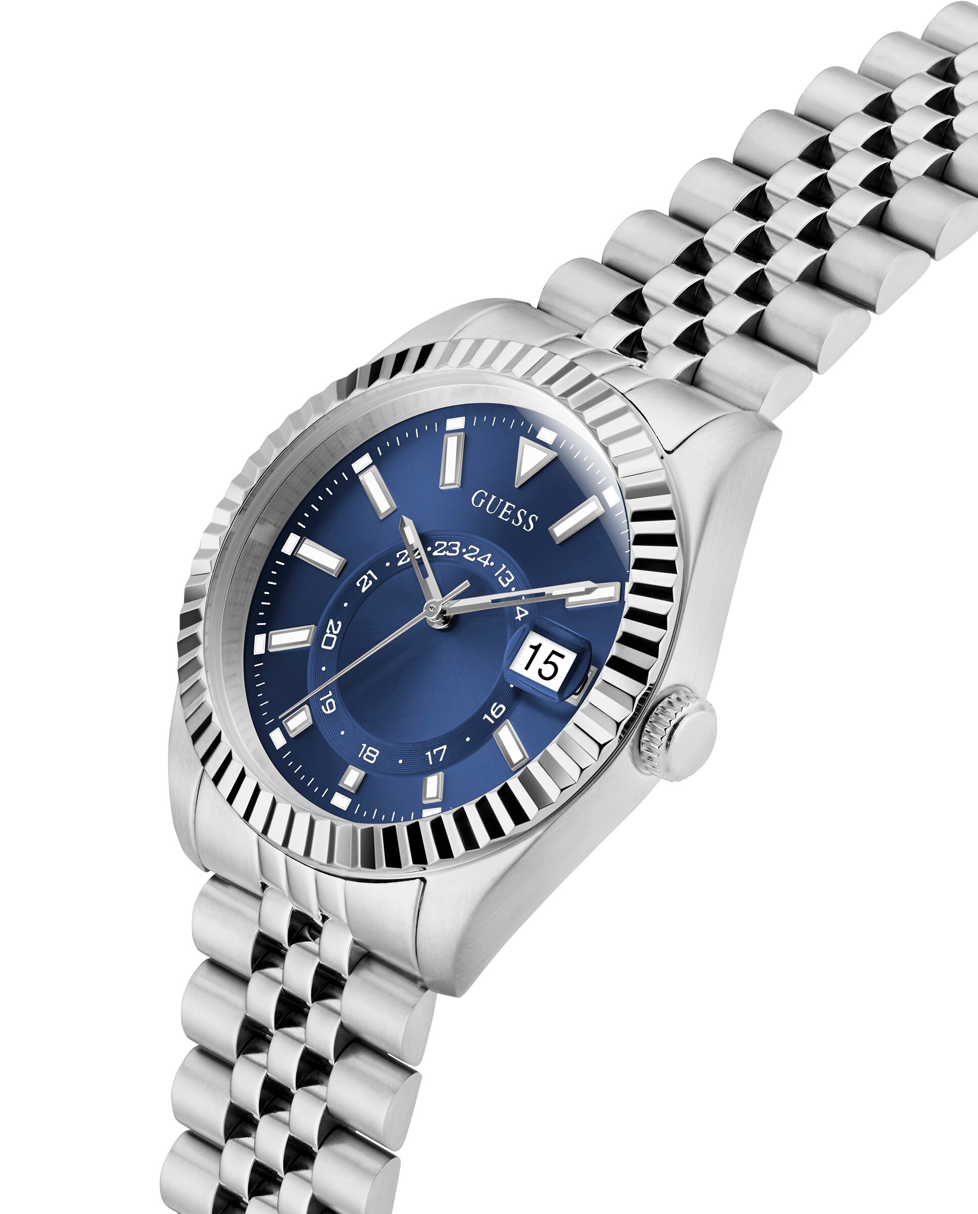 Relógio Jaden Gw0977g1 de Aço e Bracelete Prateada/cinza Prata-4