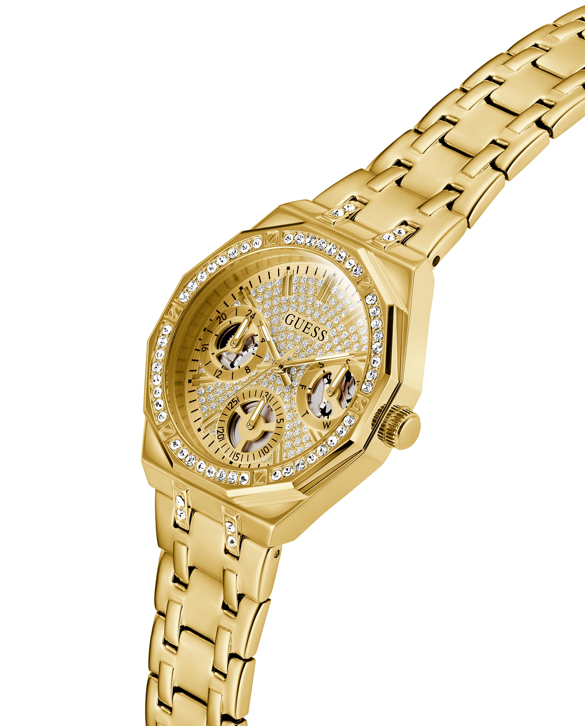 Relógio Quinn Gw0988l2 de Aço e Bracelete Dourada Ouro-4
