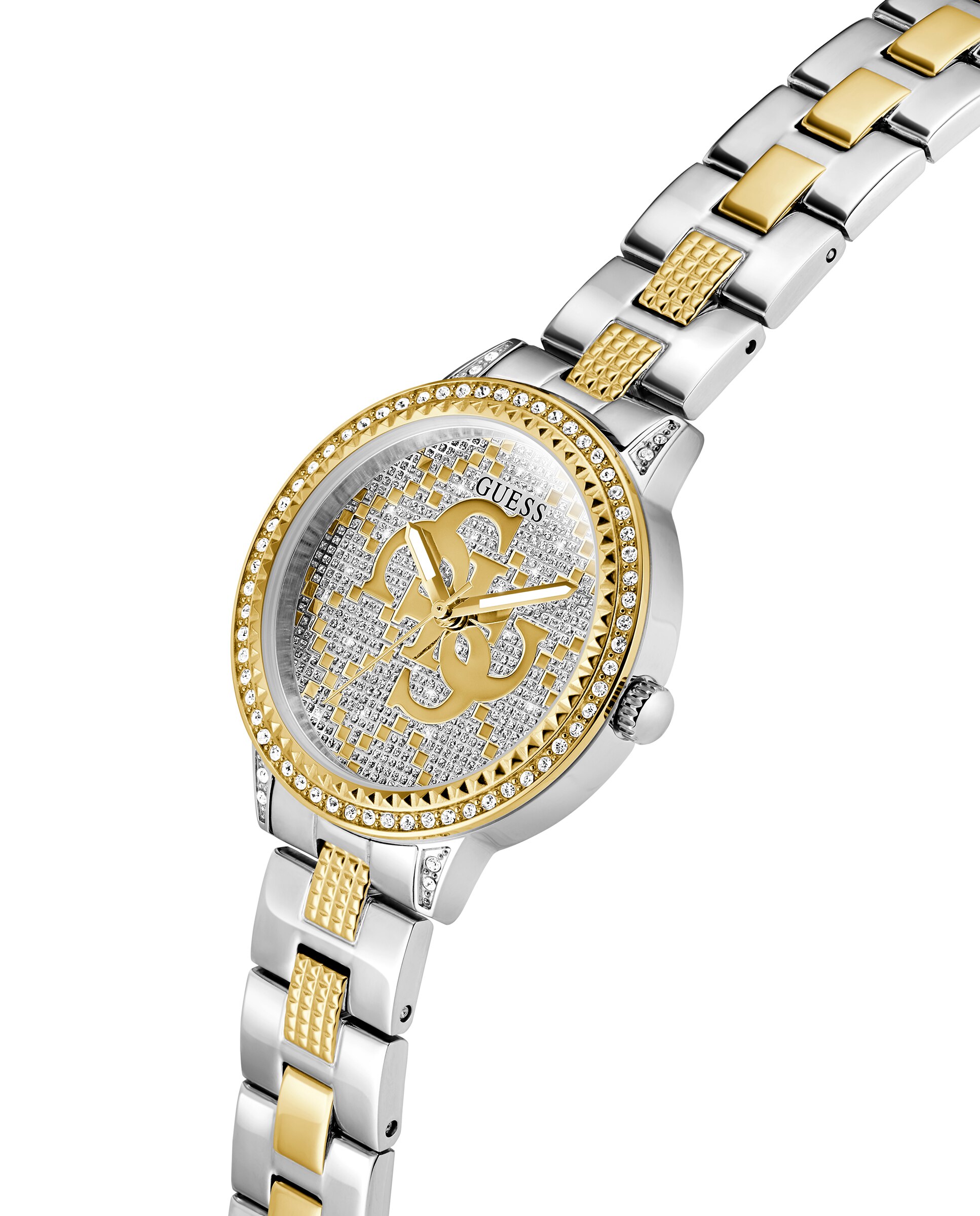 Relógio G Lace Gw0944l3 de Aço e Bracelete Bicolor em Ouro Prata-4