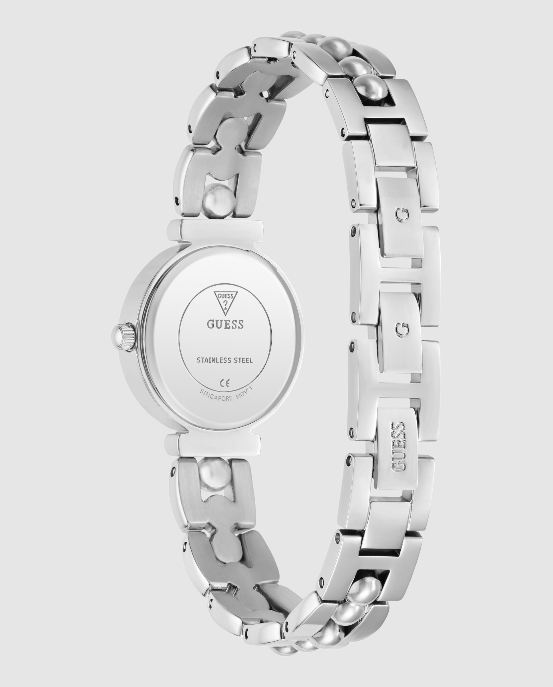 Relógio Leena Gw0994l1 de Aço e Bracelete Prateada/cinzento Prata-3