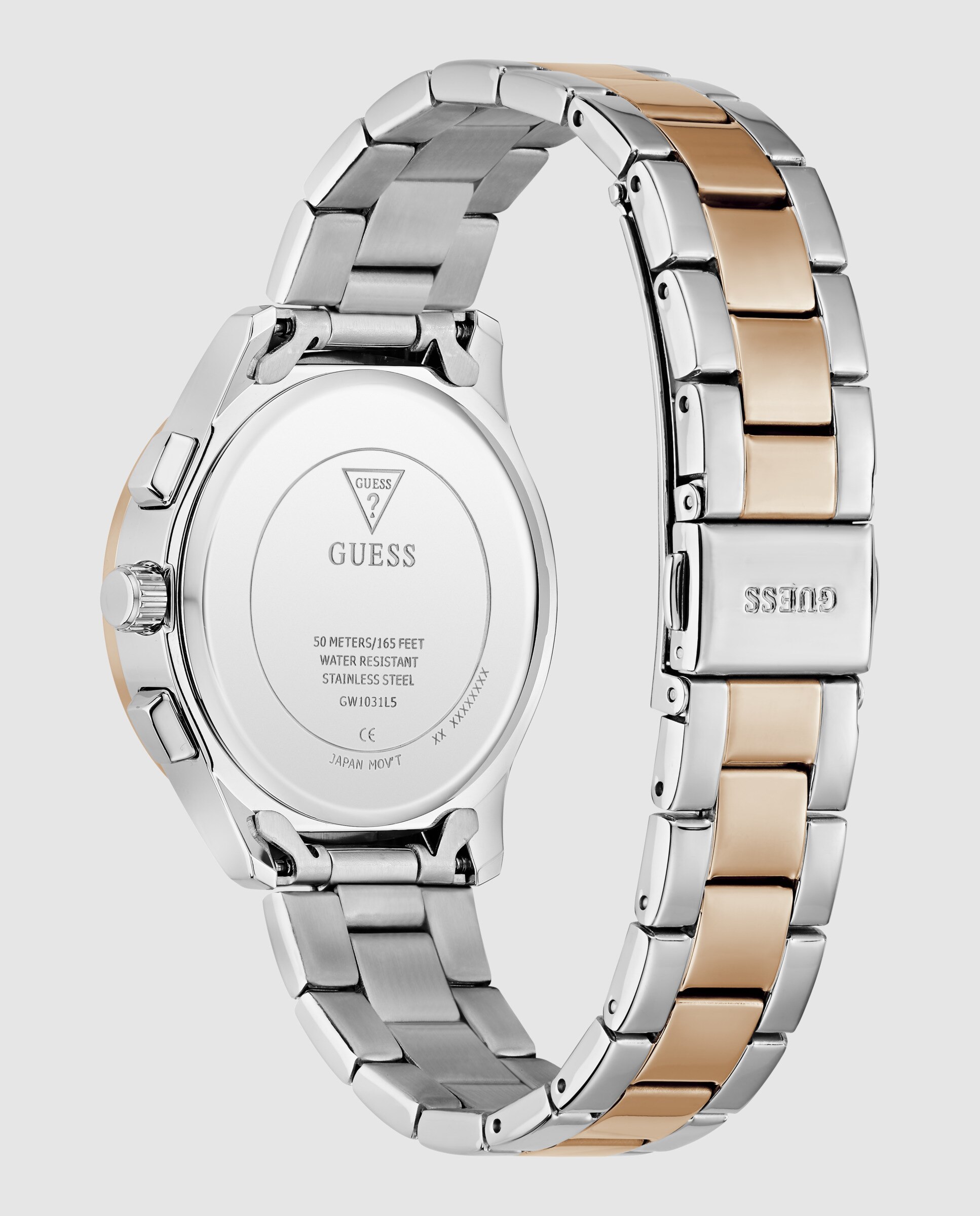 Relógio de Mulher Birdie Gw1031l5 de Aço e Bracelete Bicolor em Ouro Rosa Prata-3