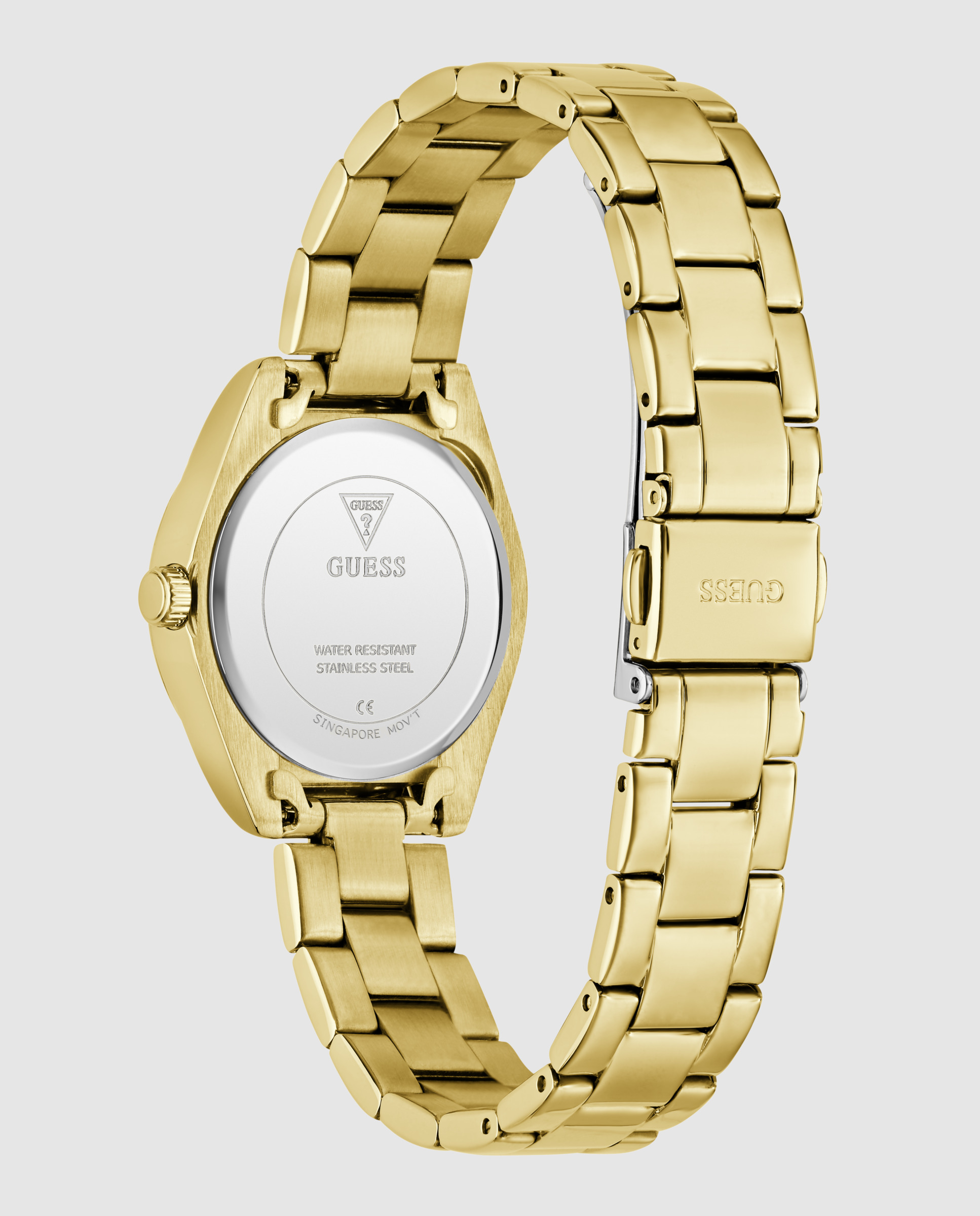 Relógio Mini Luna Gw0841l9 de Aço e Bracelete Dourada Ouro-3