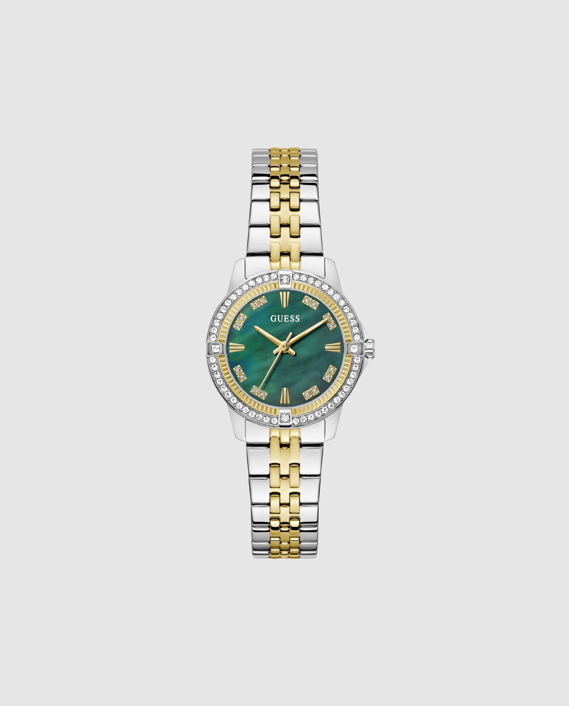 Imagem 0 de Relógio Analógico Colette Gw1027l3 de Aço e Bracelete Bicolor em Ouro