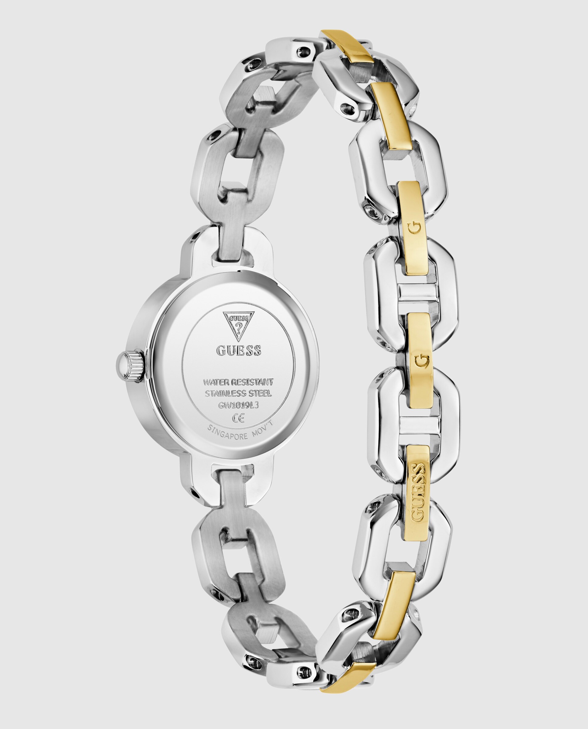 Relógio de Mulher Siren Gw1019l3 de Aço e Bracelete Bicolor Ouro Prata-3