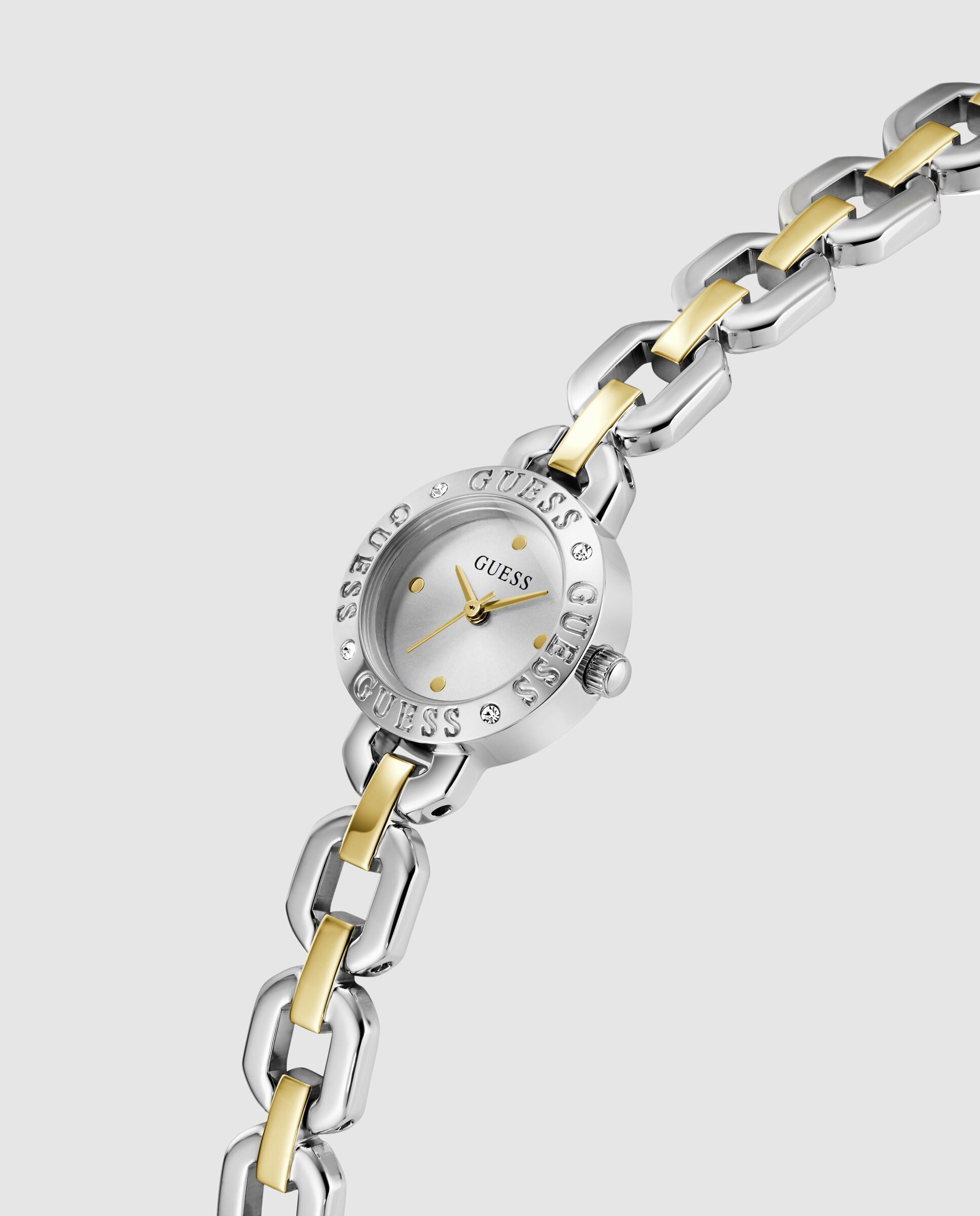Relógio de Mulher Siren Gw1019l3 de Aço e Bracelete Bicolor Ouro Prata-4